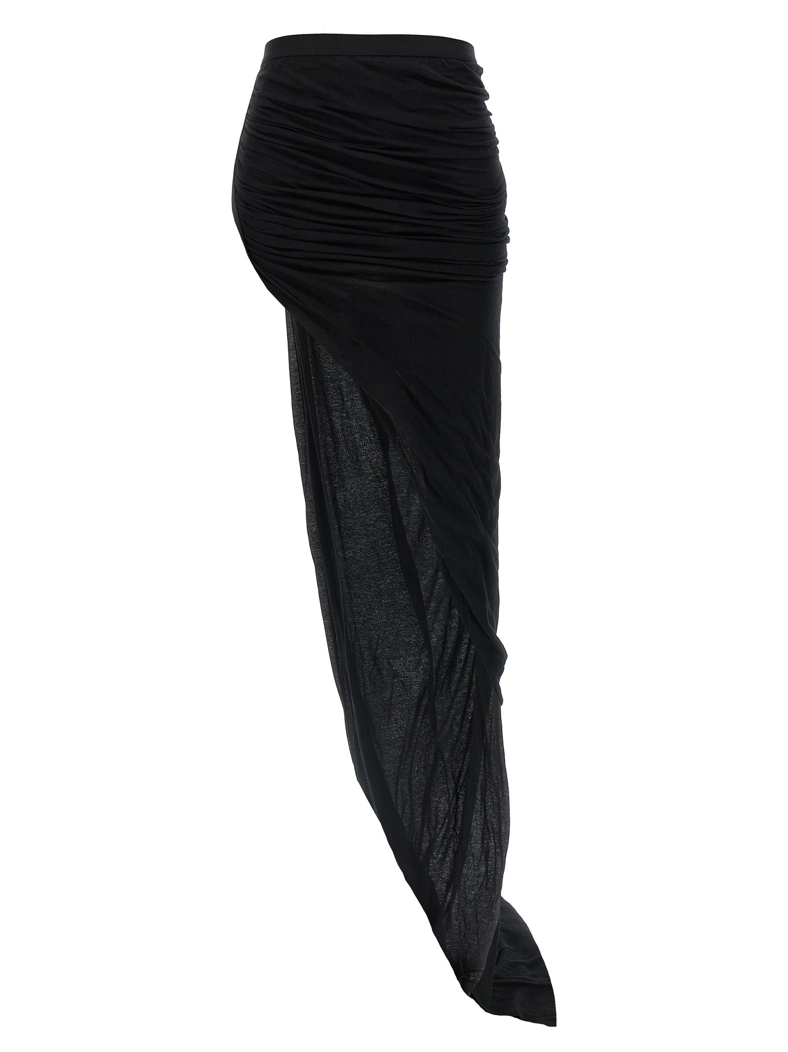 Rick Owens Schwarzer Baumwoll-Minirock
