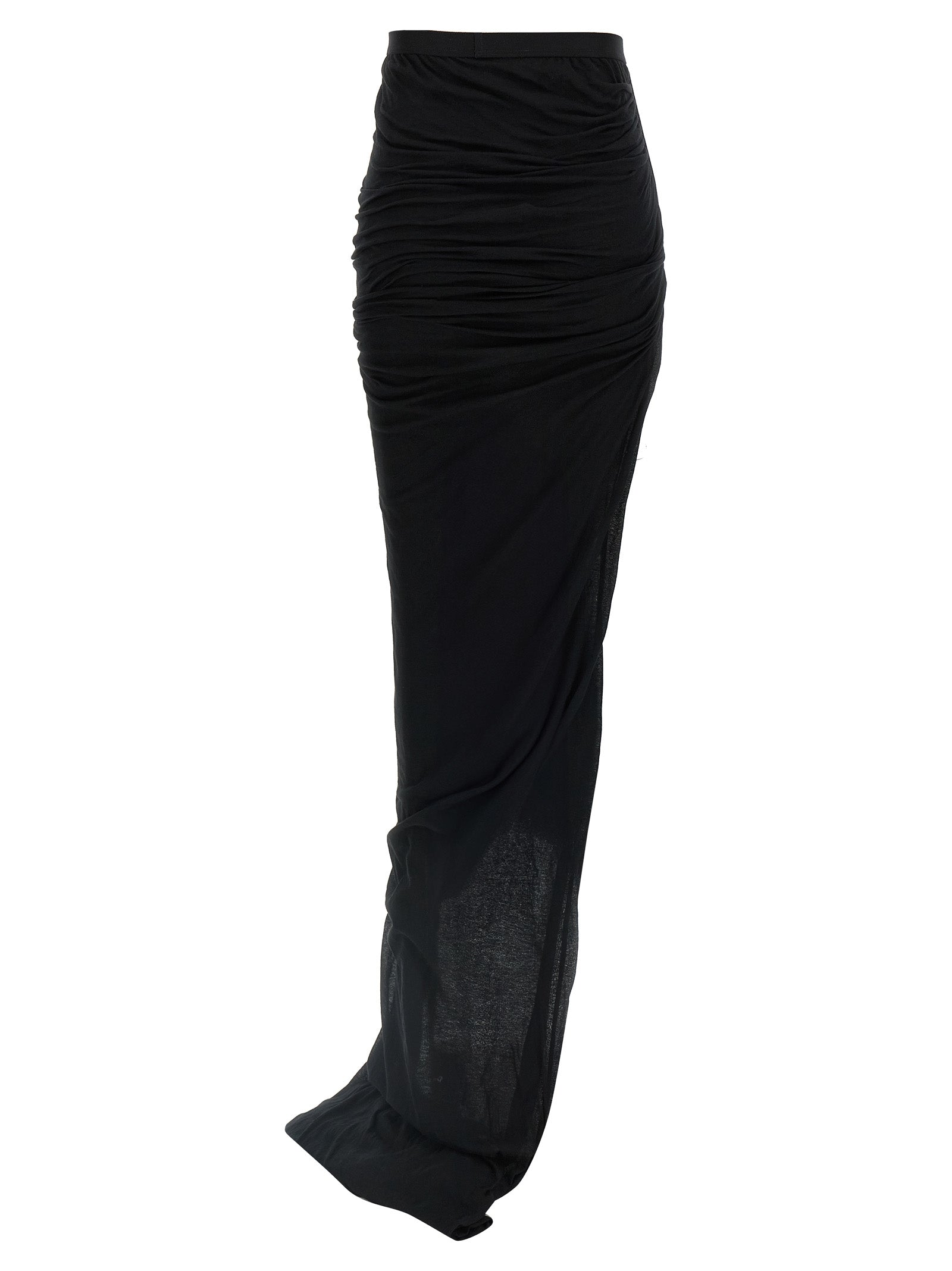Rick Owens Schwarzer Baumwoll-Minirock