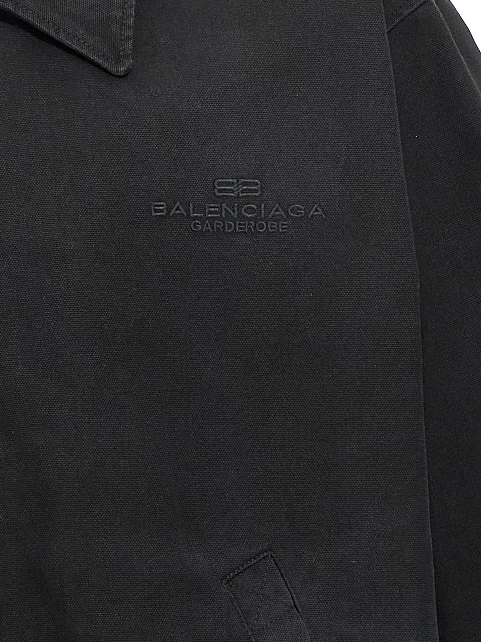 Balenciaga Schwarze Baumwoll-Shell-Jacke