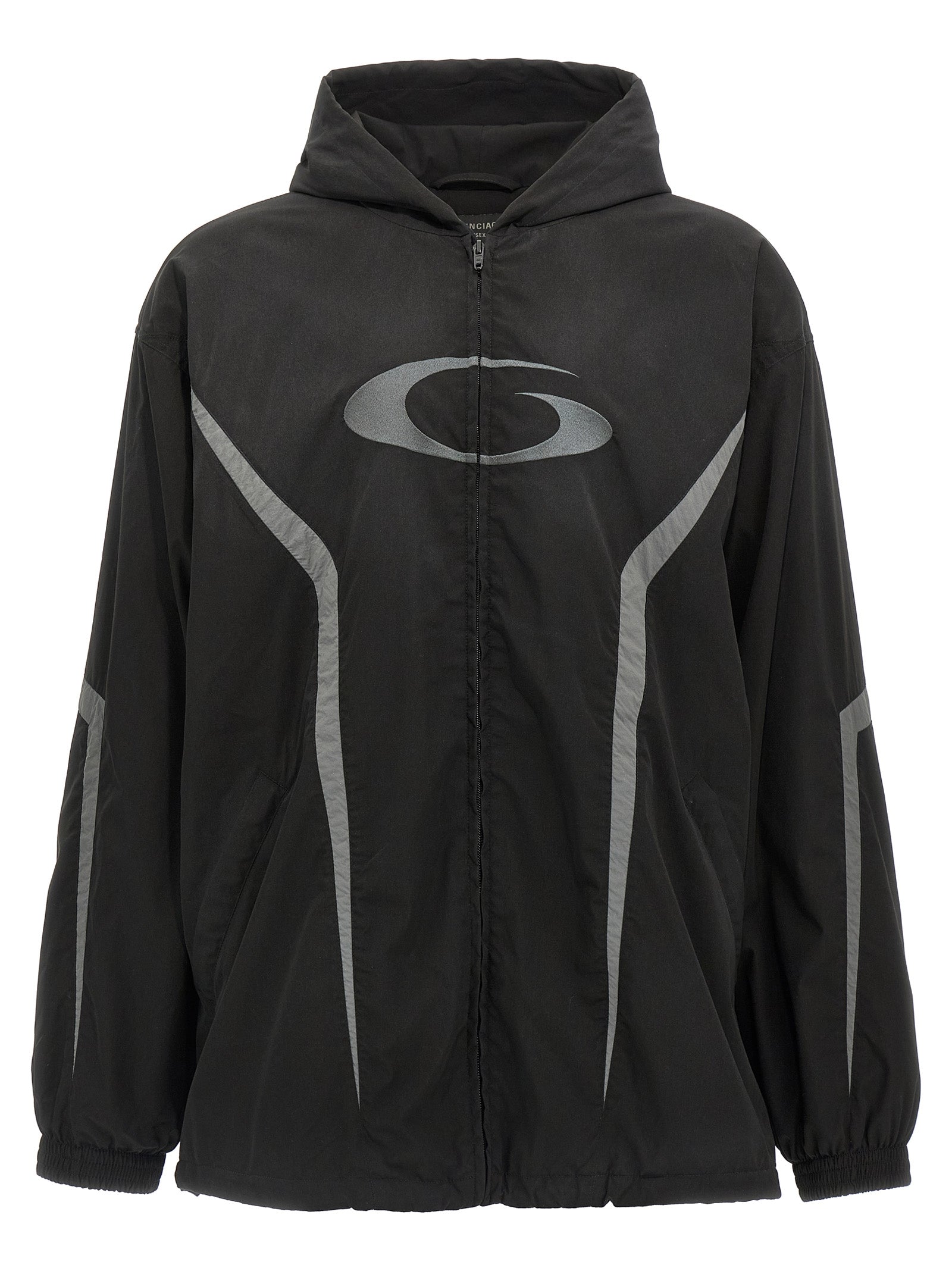 Balenciaga Schwarze Shell-Jacke aus Polyester