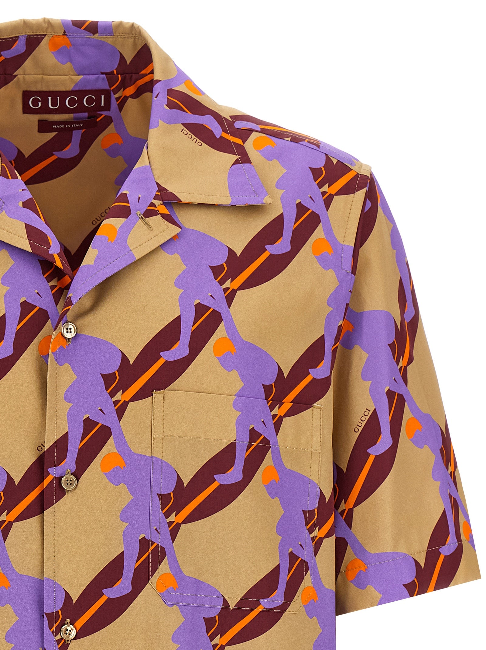 Gucci Mehrfarbige Baumwollbluse