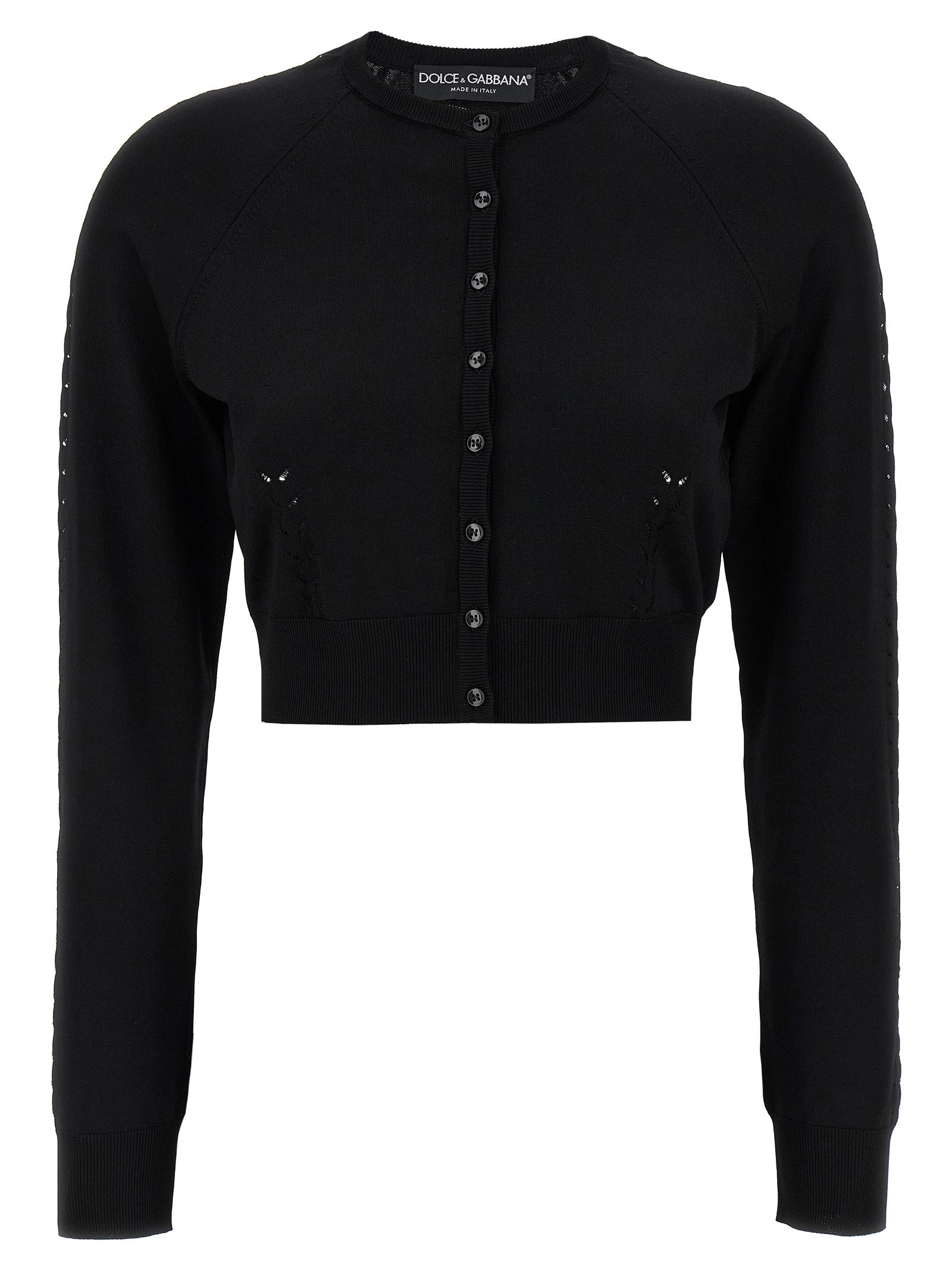 Dolce & Gabbana Schwarzer Cardigan aus Viskose