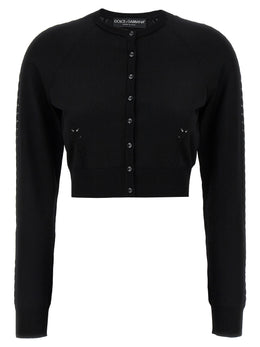 Dolce & Gabbana Schwarzer Cardigan aus Viskose