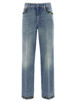 Valentino Garavani Blaue Baumwolljeans Denim