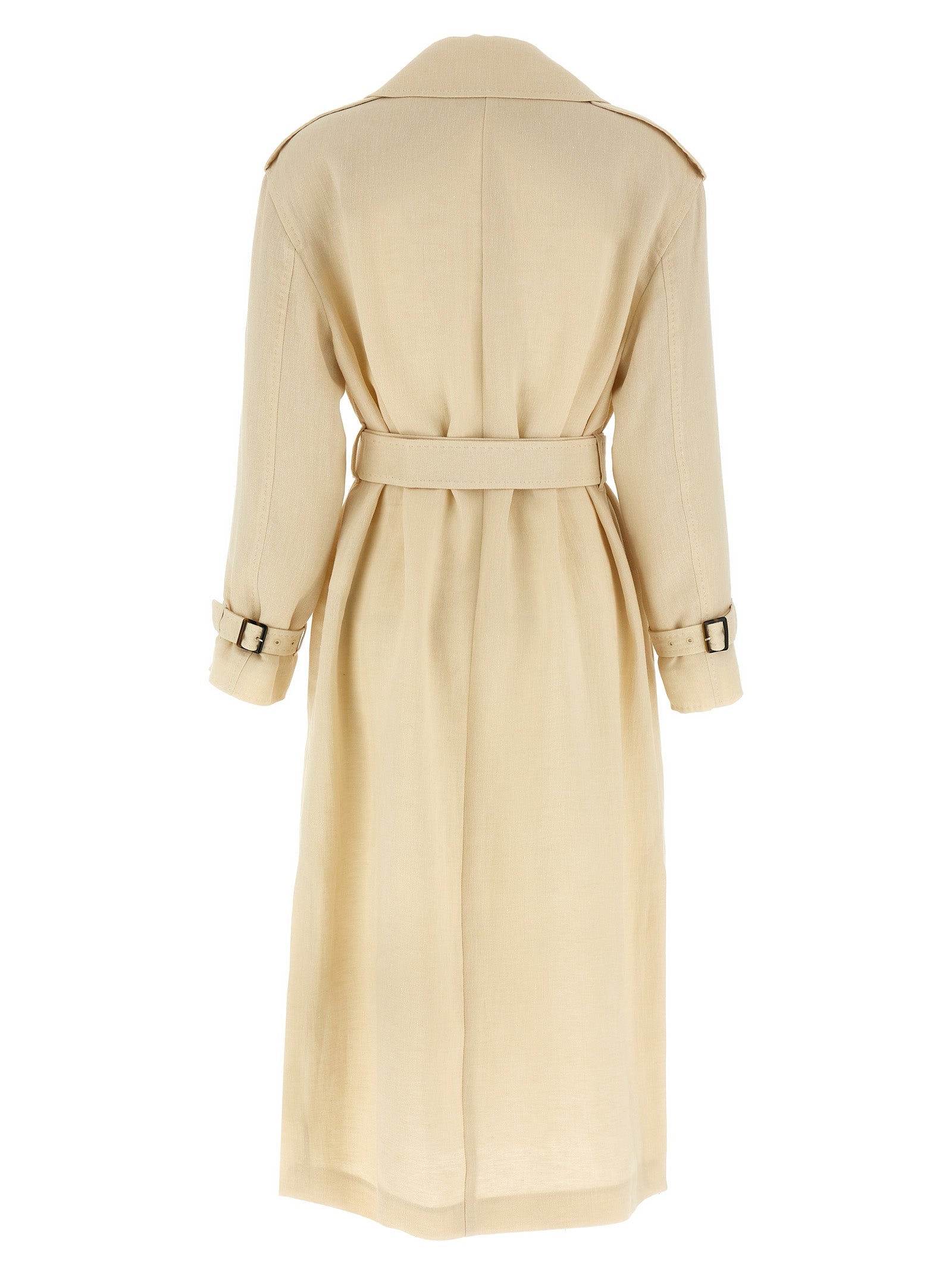 Max Mara Beige Leinenmantel