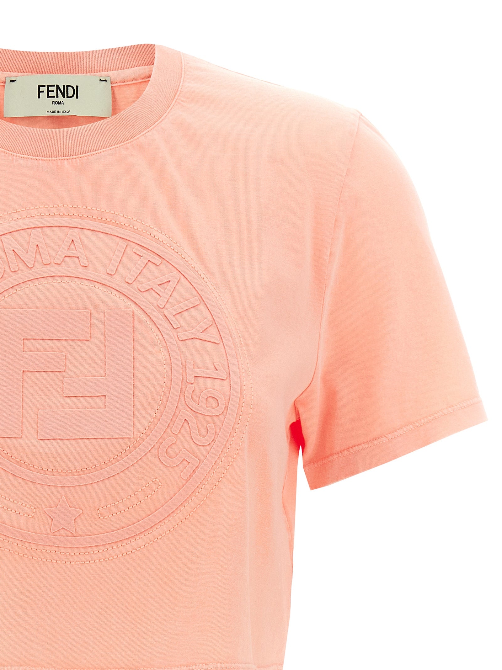 Fendi Mehrfarbiges Baumwoll-T-Shirt