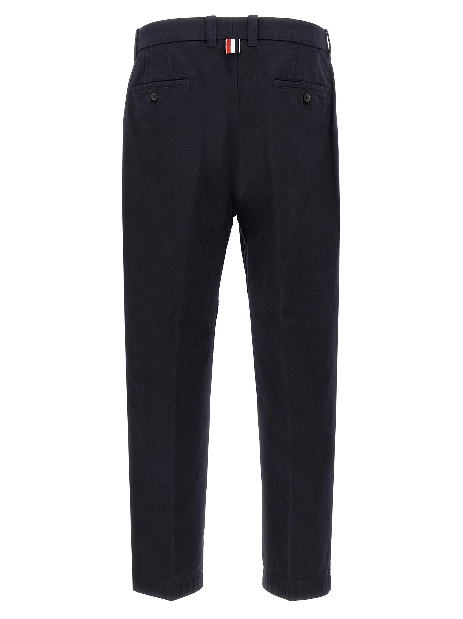 Thom Browne Blaue Baumwoll-Freizeithose