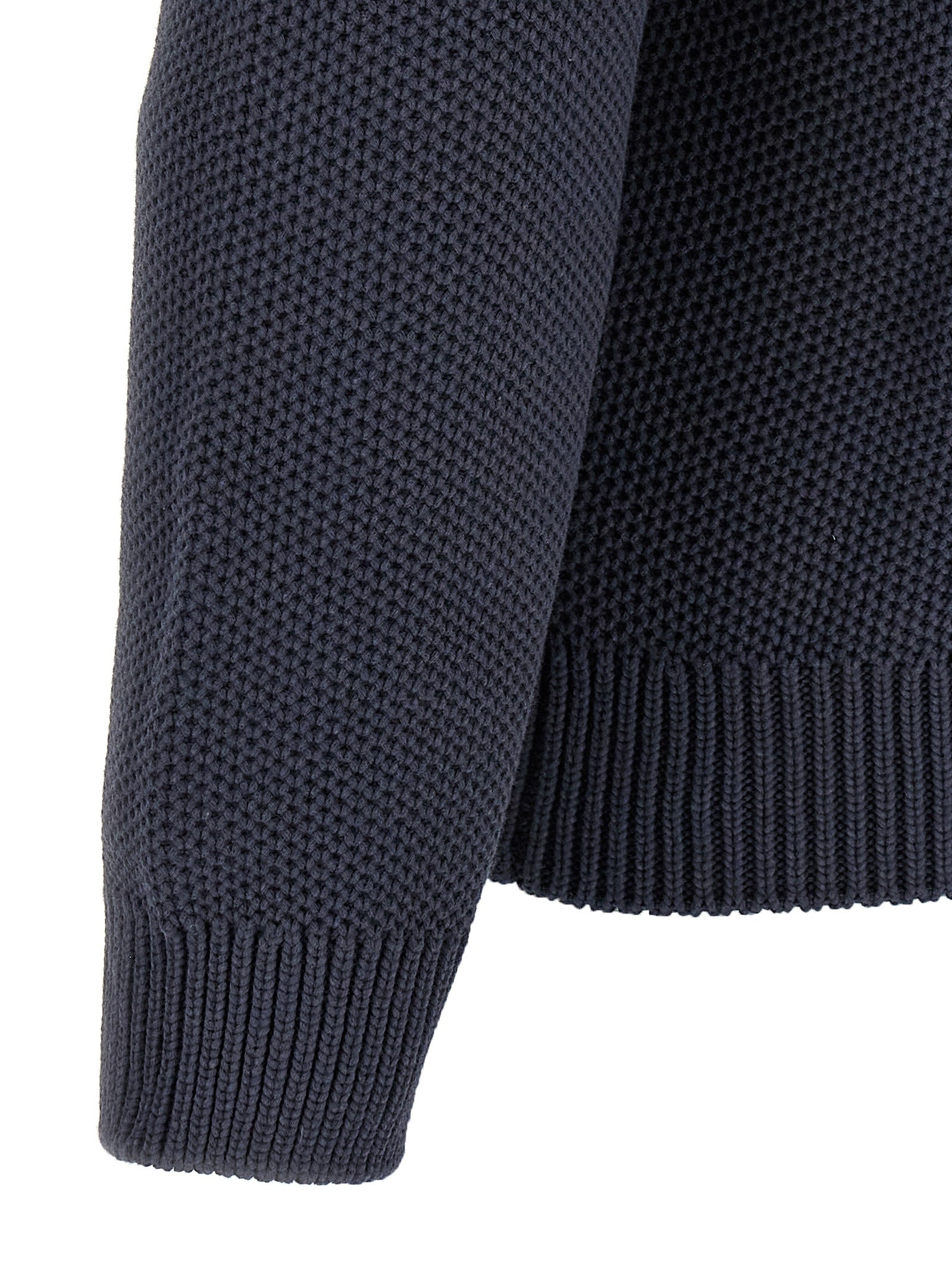 Maison Kitsuné Grauer Baumwollcardigan