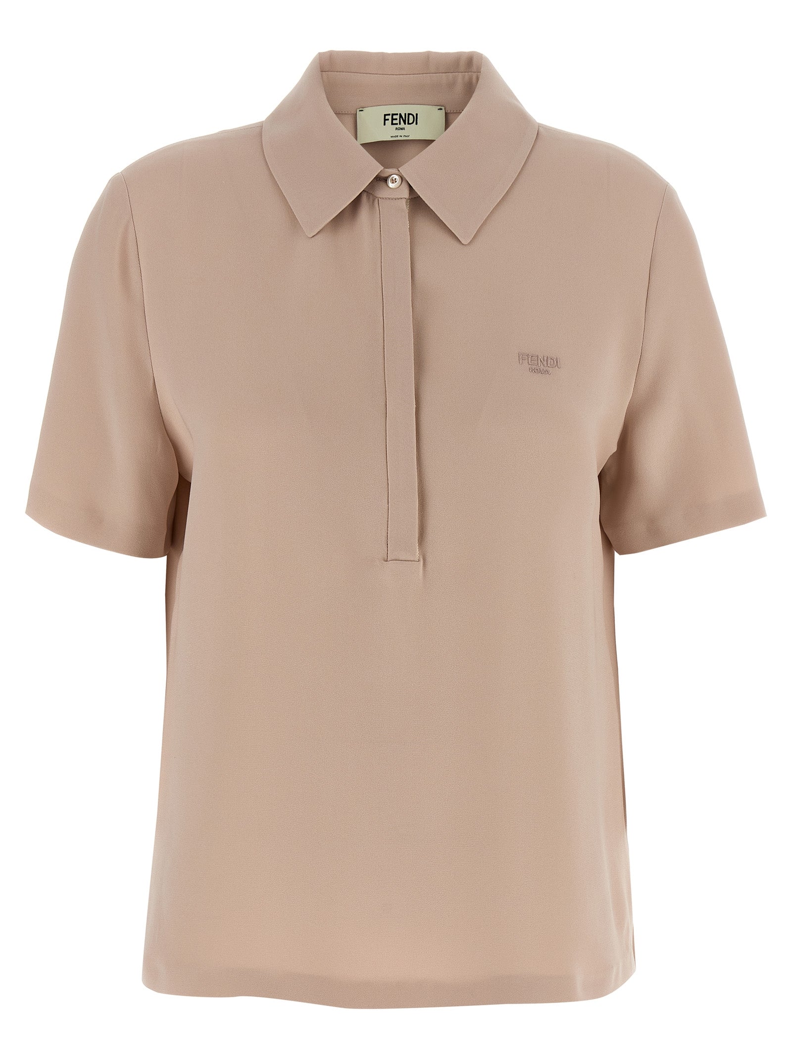 Fendi Mehrfarbiges Poloshirt aus Seide
