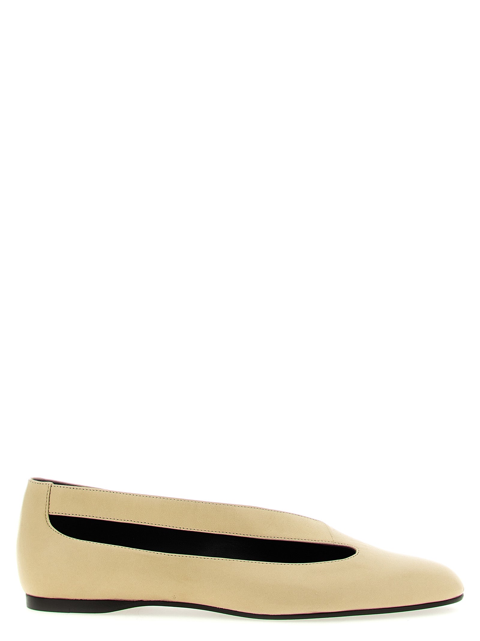 Khaite Beige Lammleder Ballerinas