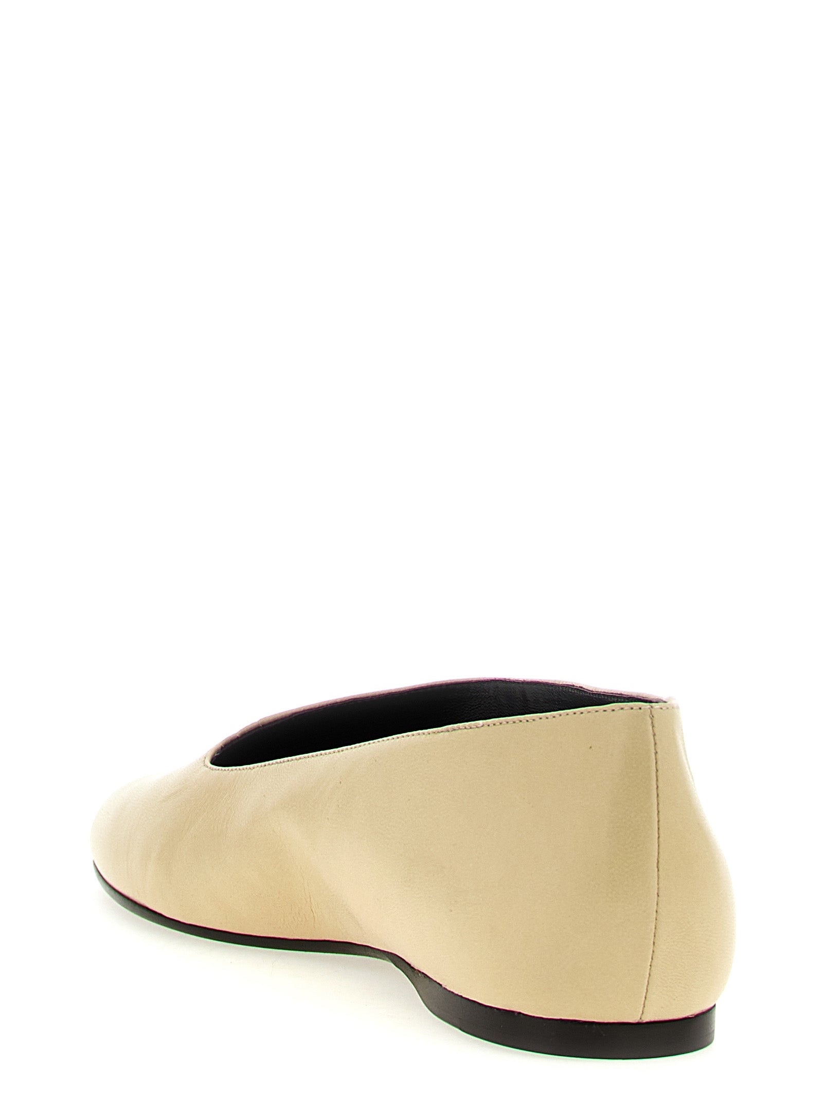 Khaite Beige Lammleder Ballerinas
