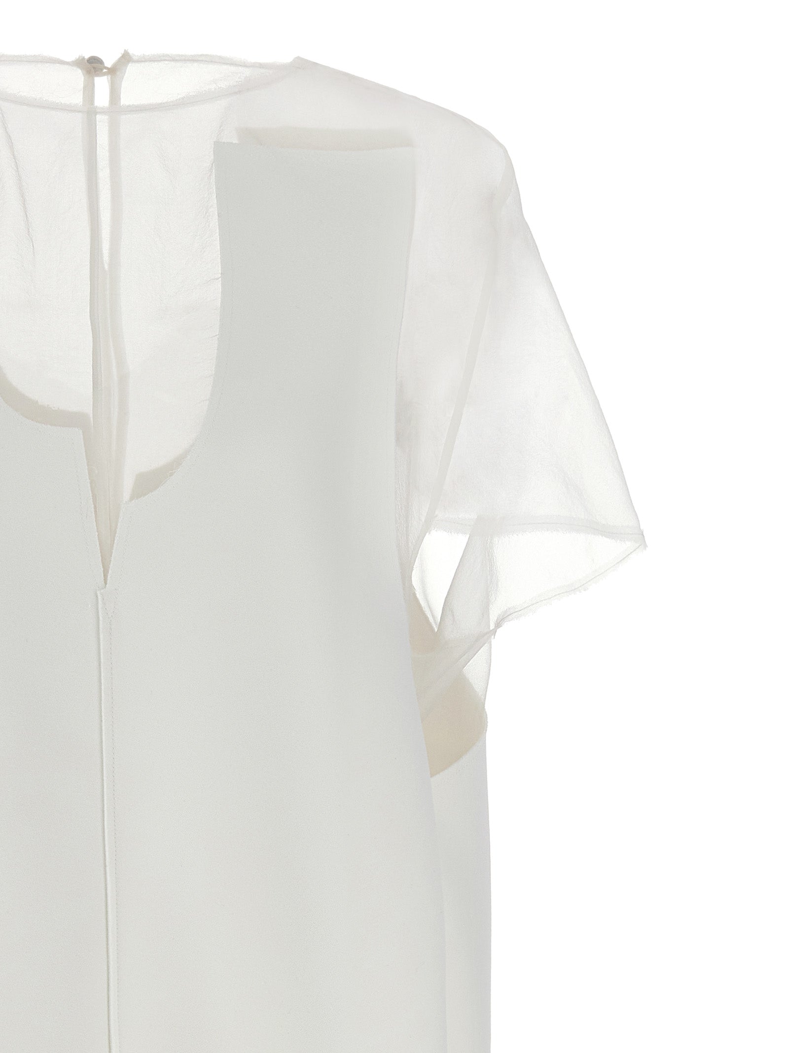 Khaite Kurzes Kleid aus weißem Polyester