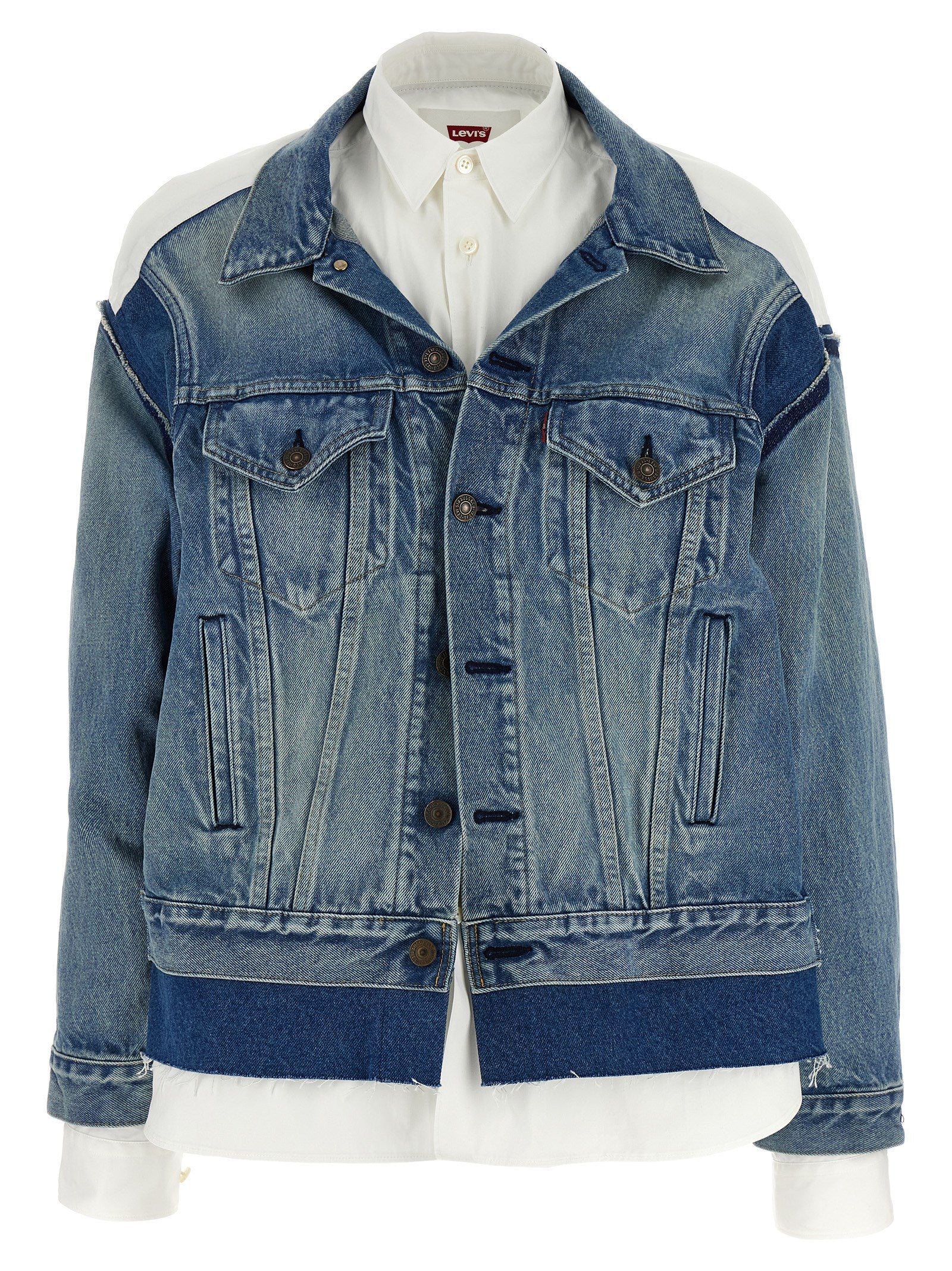 Junya Watanabe Mehrfarbige Jeansjacke aus Baumwolle