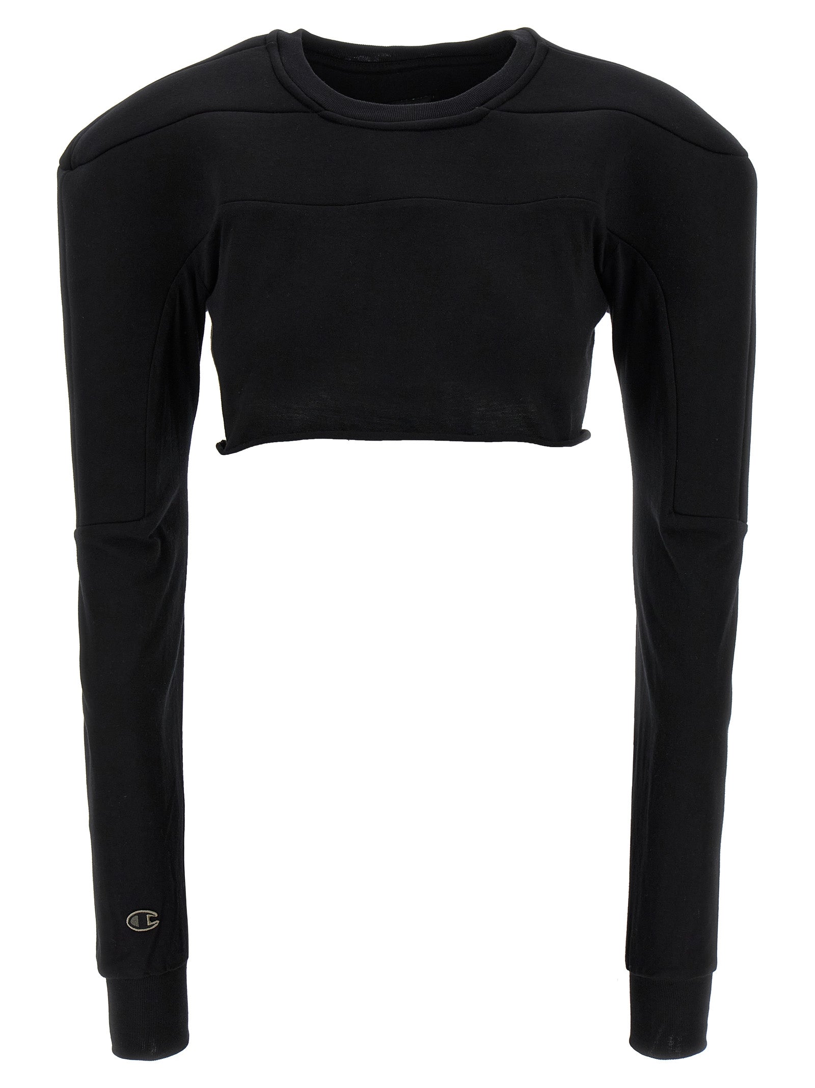 Rick Owens Schwarzer Baumwollcardigan