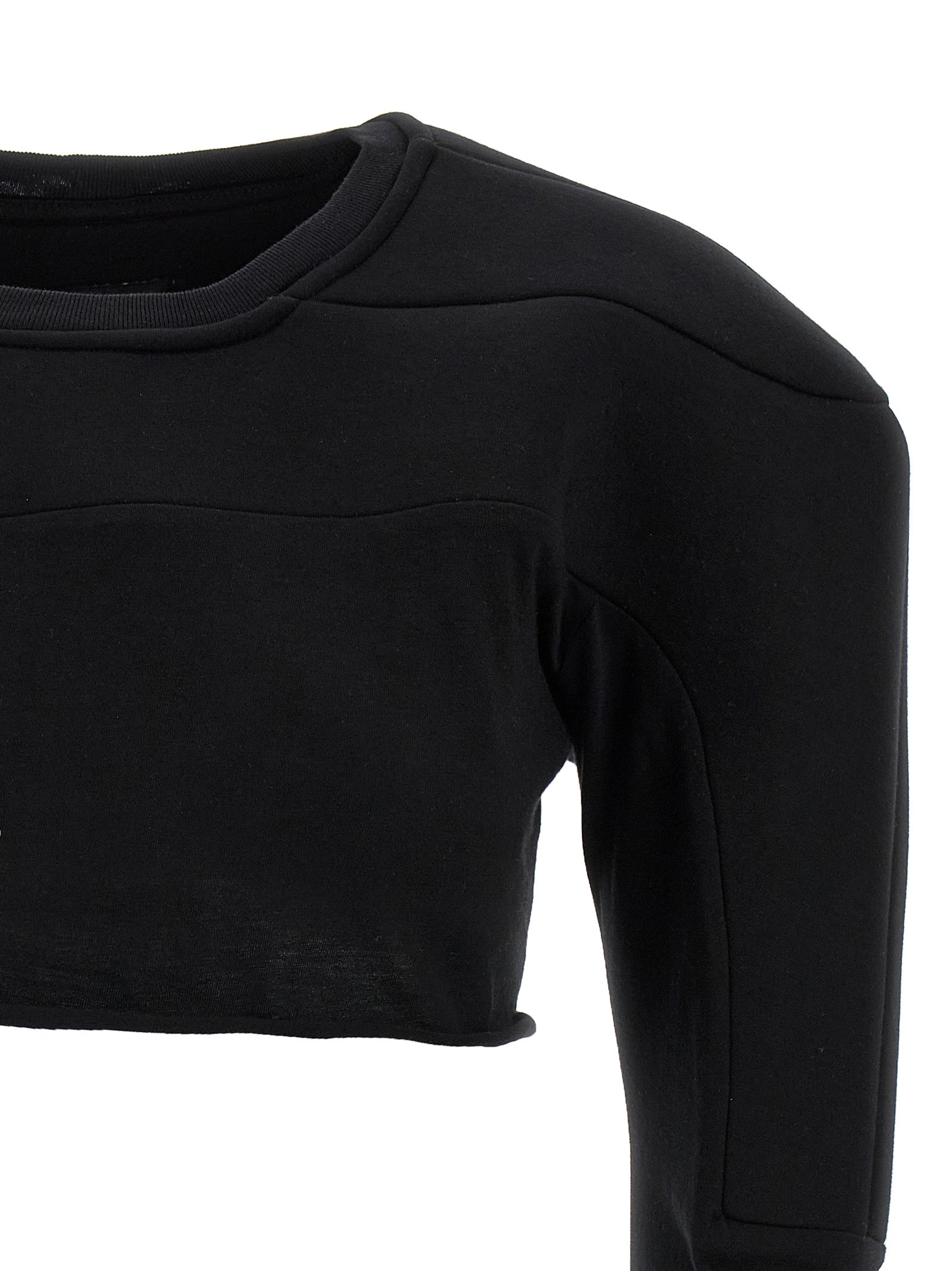 Rick Owens Schwarzer Baumwollcardigan