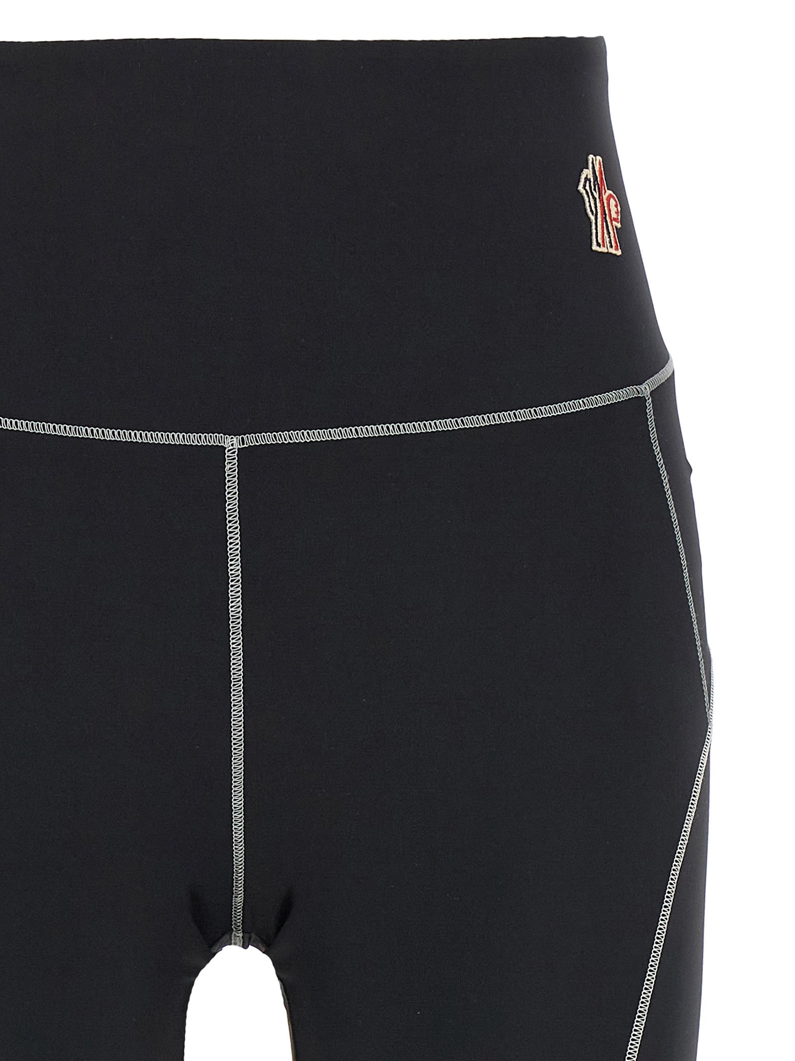 Moncler Grenoble Schwarze Polyamid-Leggings