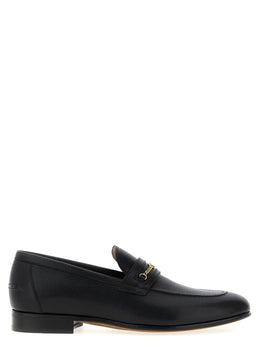 Valentino Garavani Schwarze Loafer aus Ziegenleder zum Hineinschlüpfen