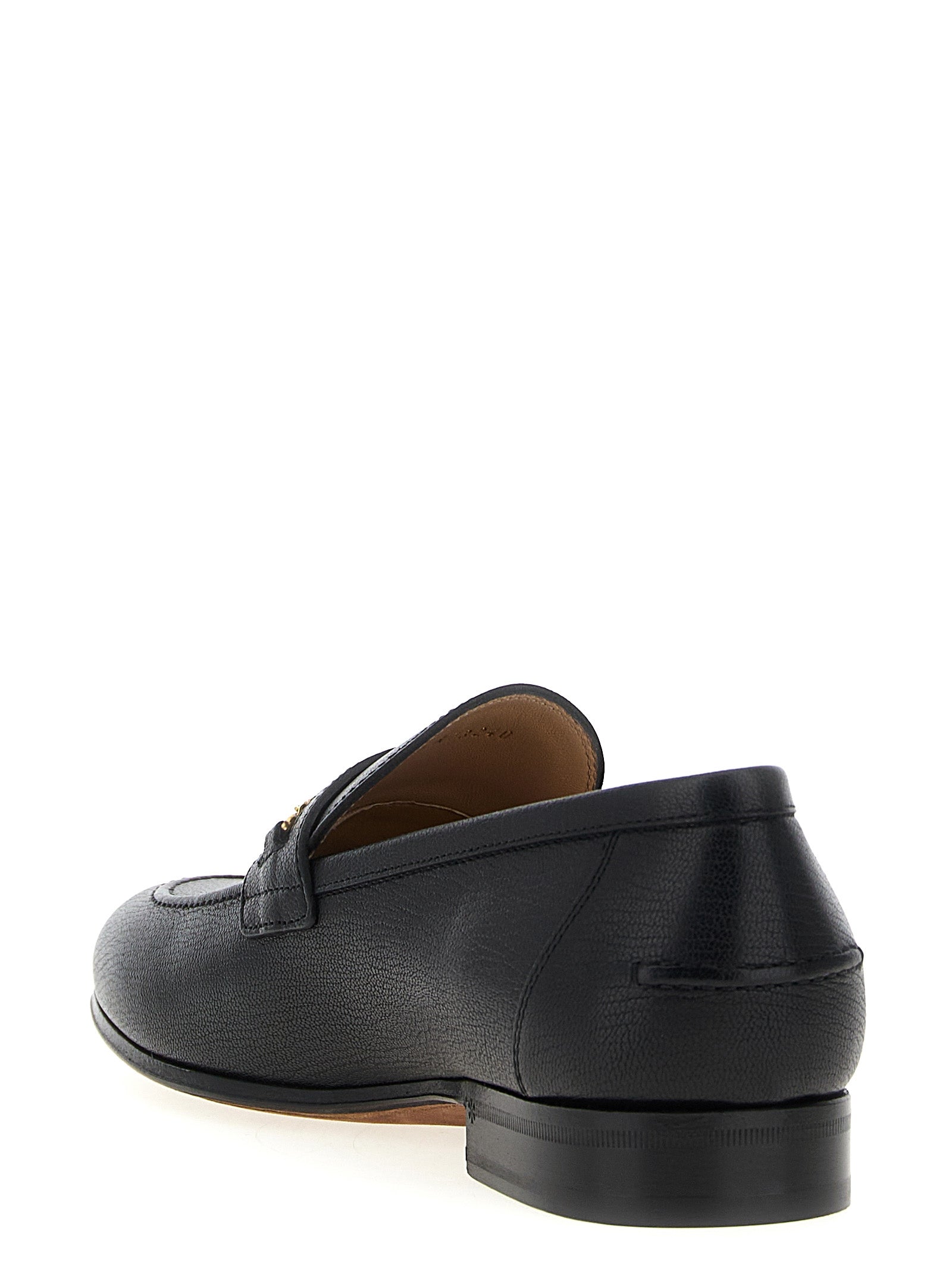 Valentino Garavani Schwarze Loafer aus Ziegenleder zum Hineinschlüpfen