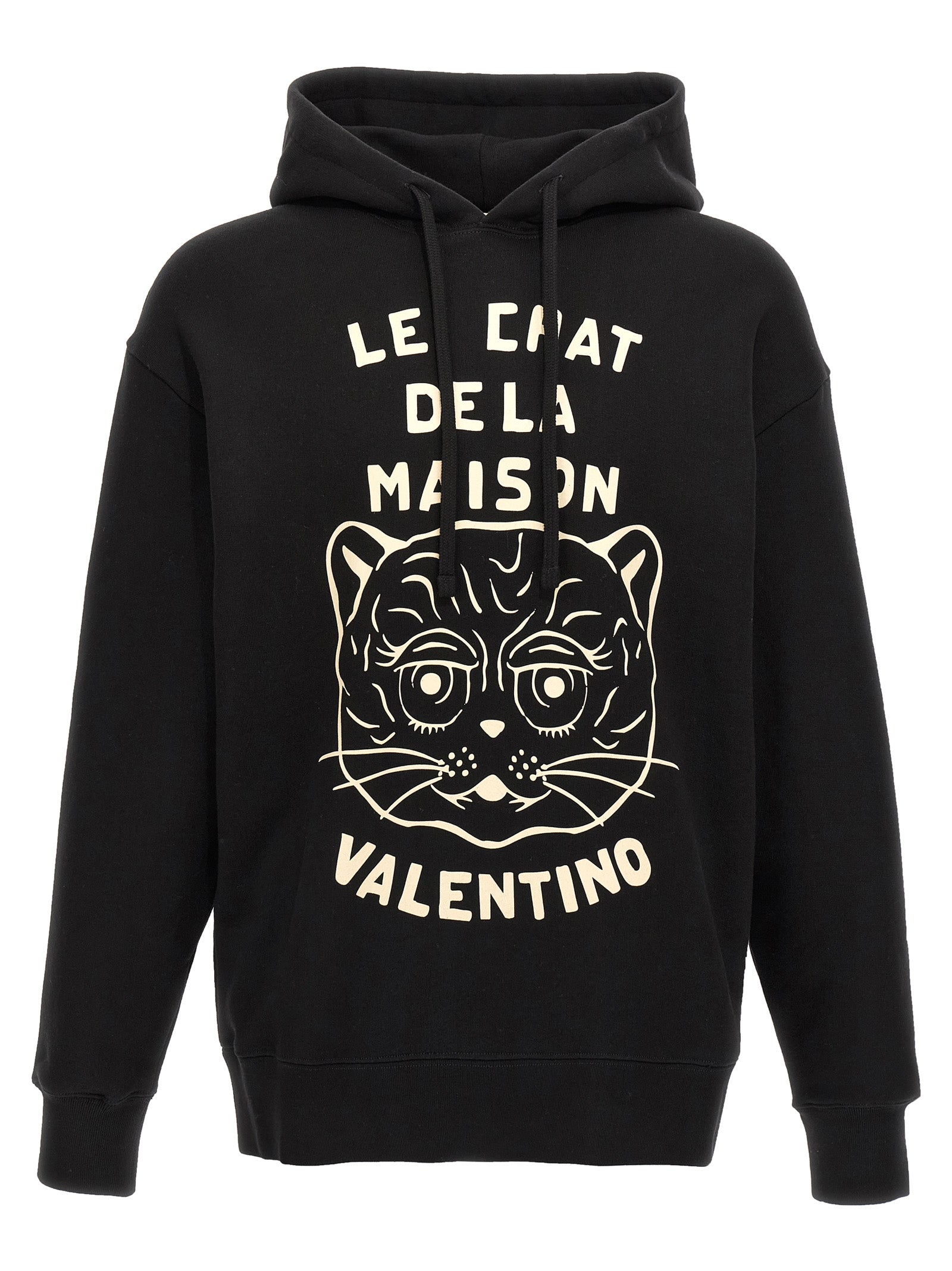 Valentino Garavani Schwarzer Baumwoll-Sweatshirt