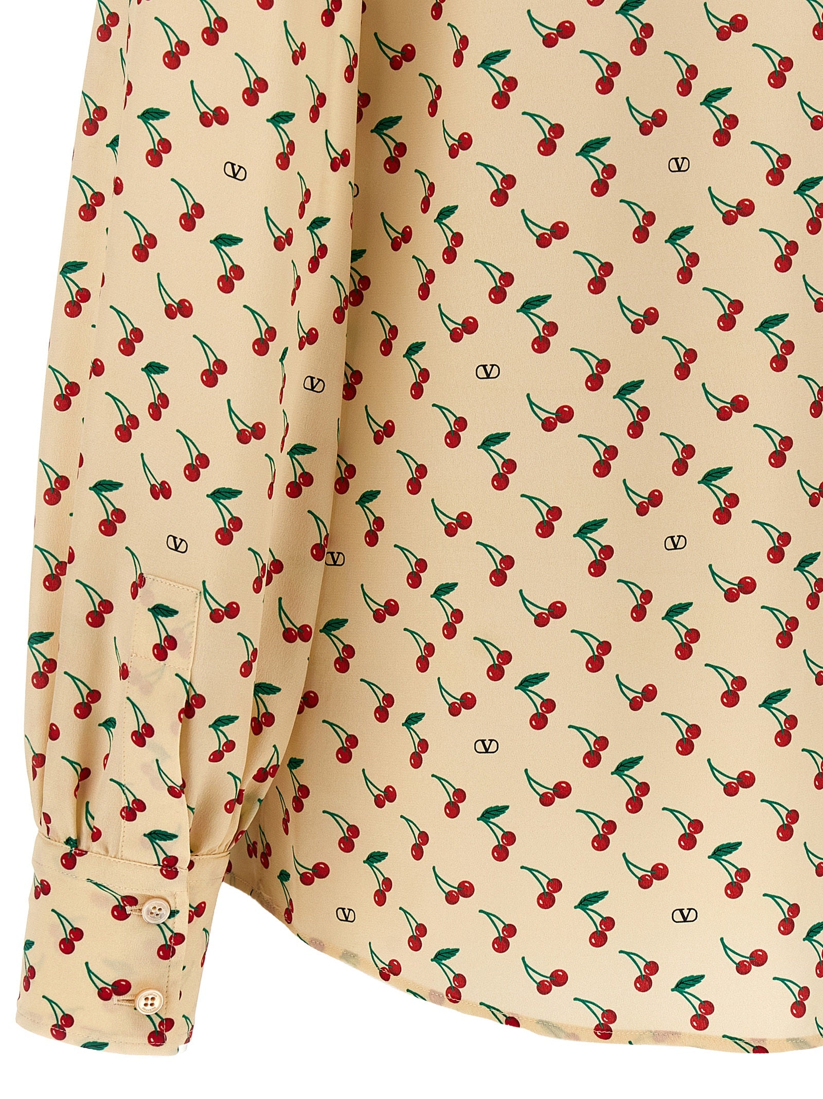 Valentino Garavani Beige Seidenbluse