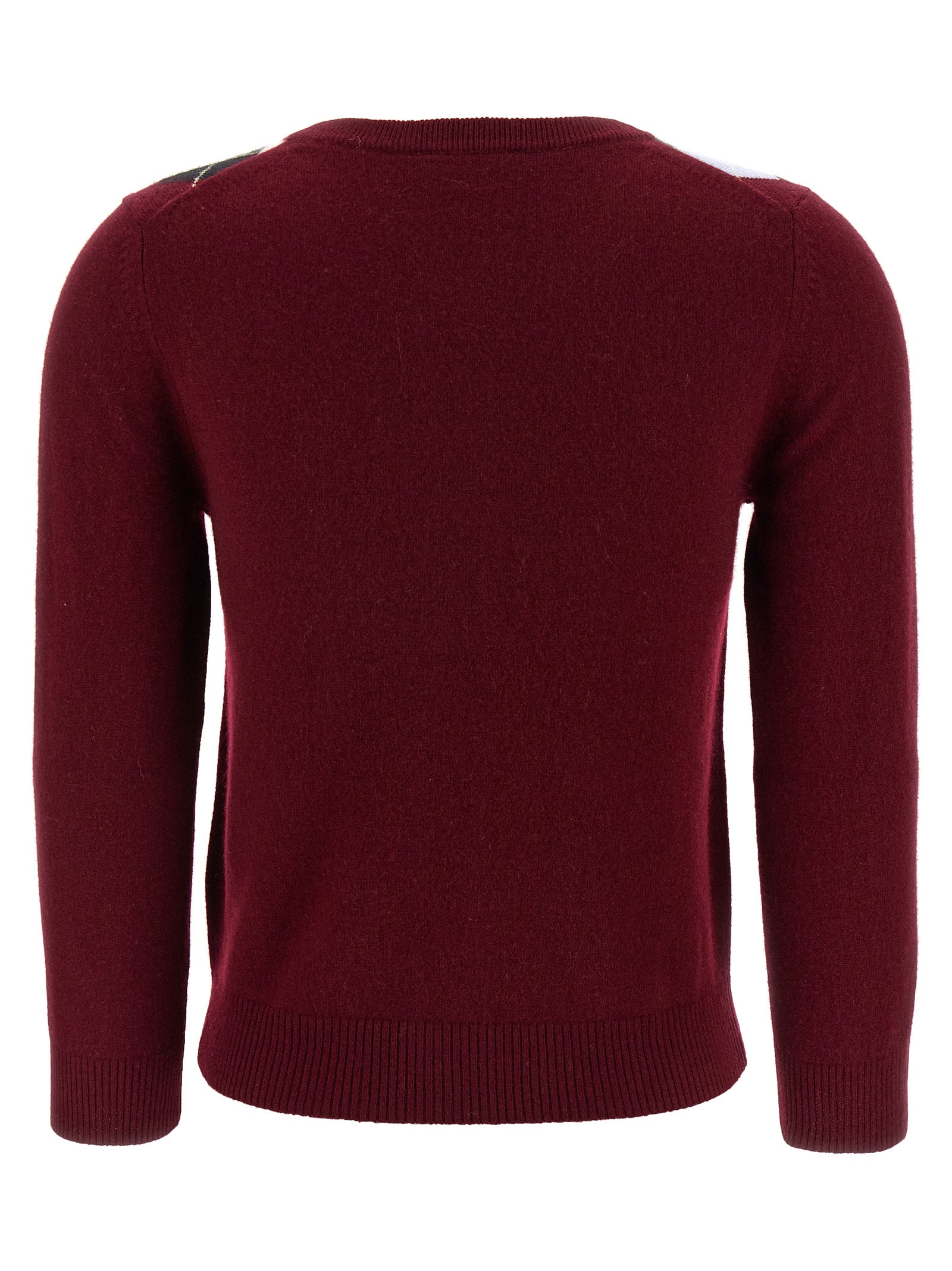 Ganni Cardigan aus Bordeaux-Merinowolle