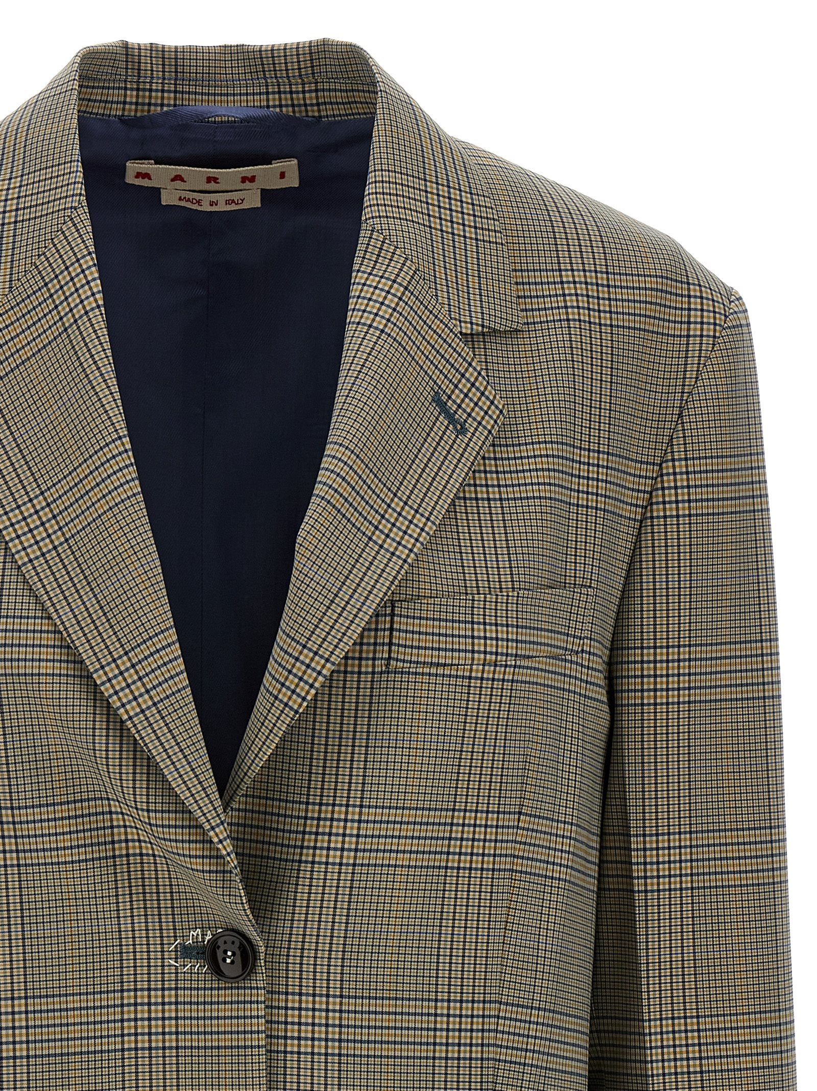 Marni Mehrfarbiger Polyester-Blazer