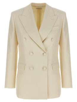 Brioni Weißer Wollblazer