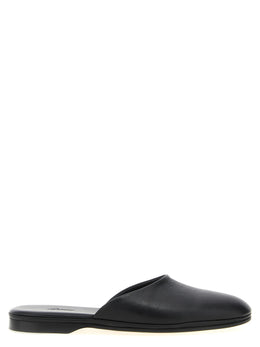 Brioni Schwarze Mules aus Kalbsleder