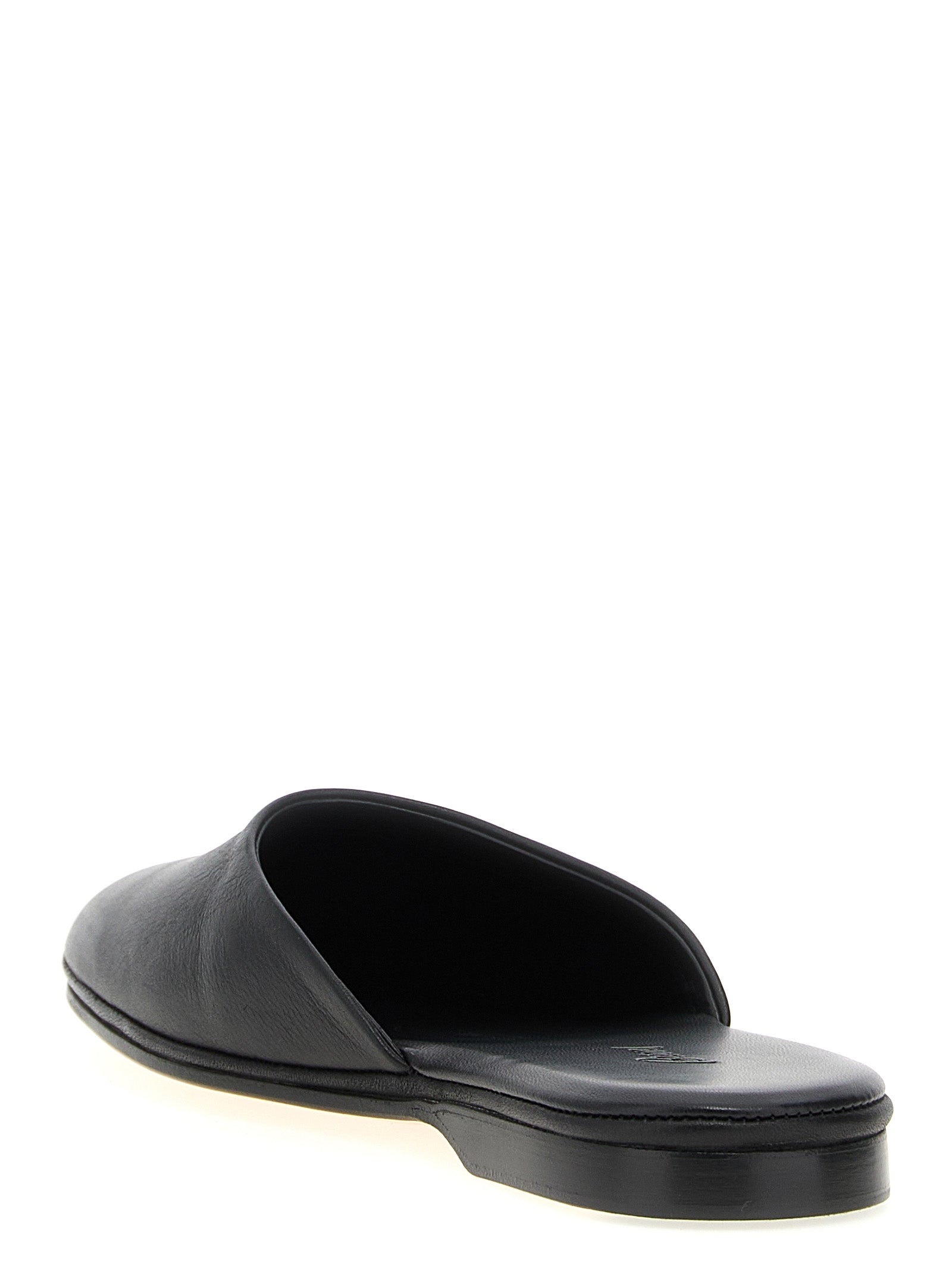 Brioni Schwarze Mules aus Kalbsleder