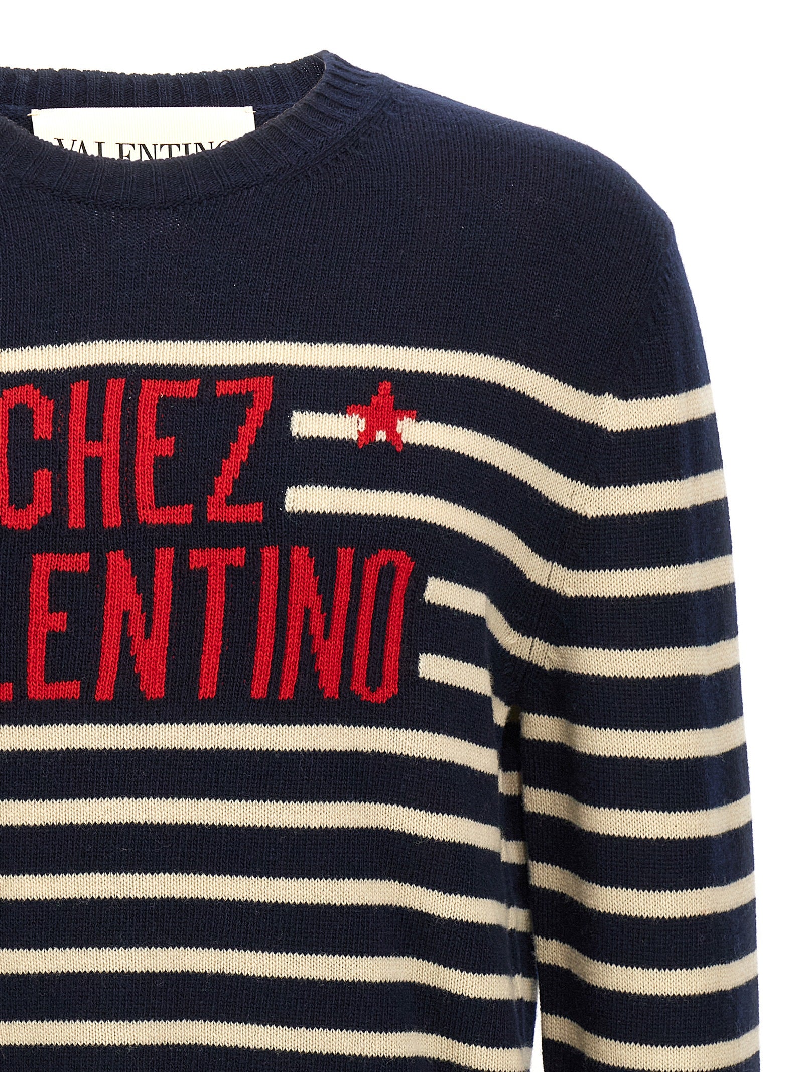 Valentino Garavani Blauer Cardigan aus Schurwolle
