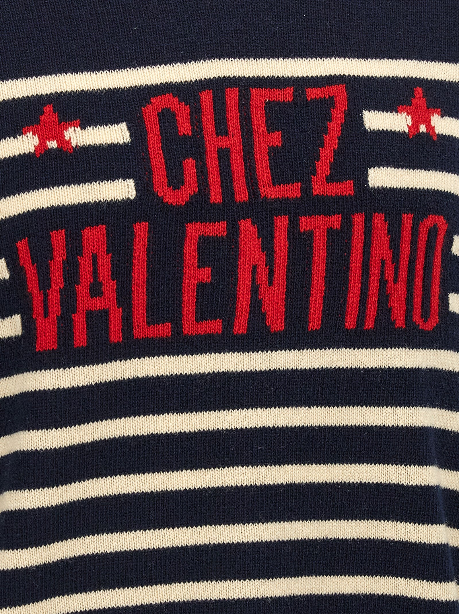 Valentino Garavani Blauer Cardigan aus Schurwolle