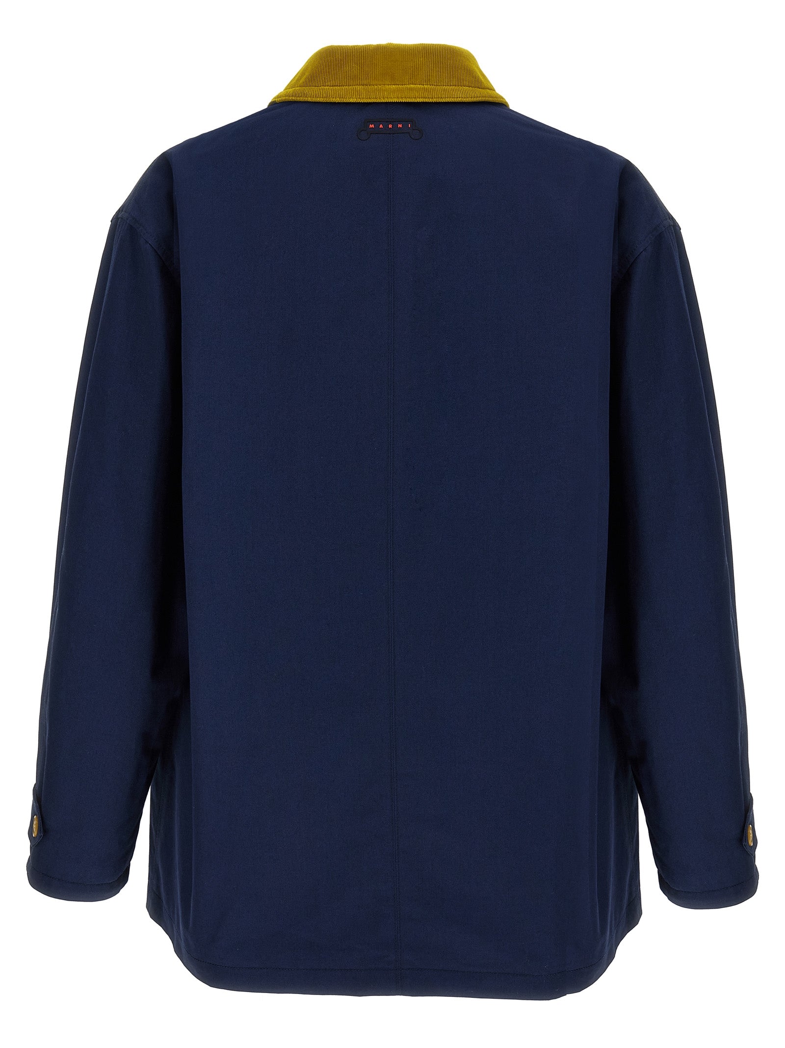 Marni Blauer Baumwollparka