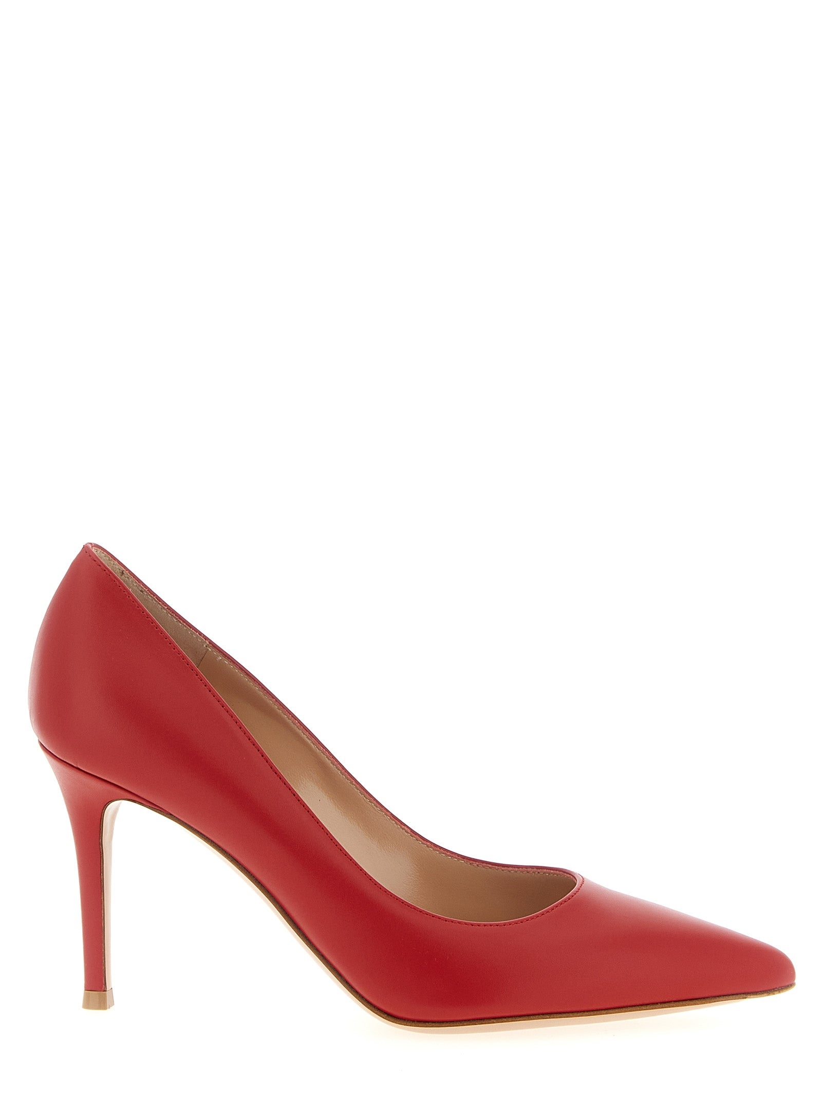 Gianvito Rossi Mehrfarbige Pumps aus Kalbsleder mit hohem Absatz