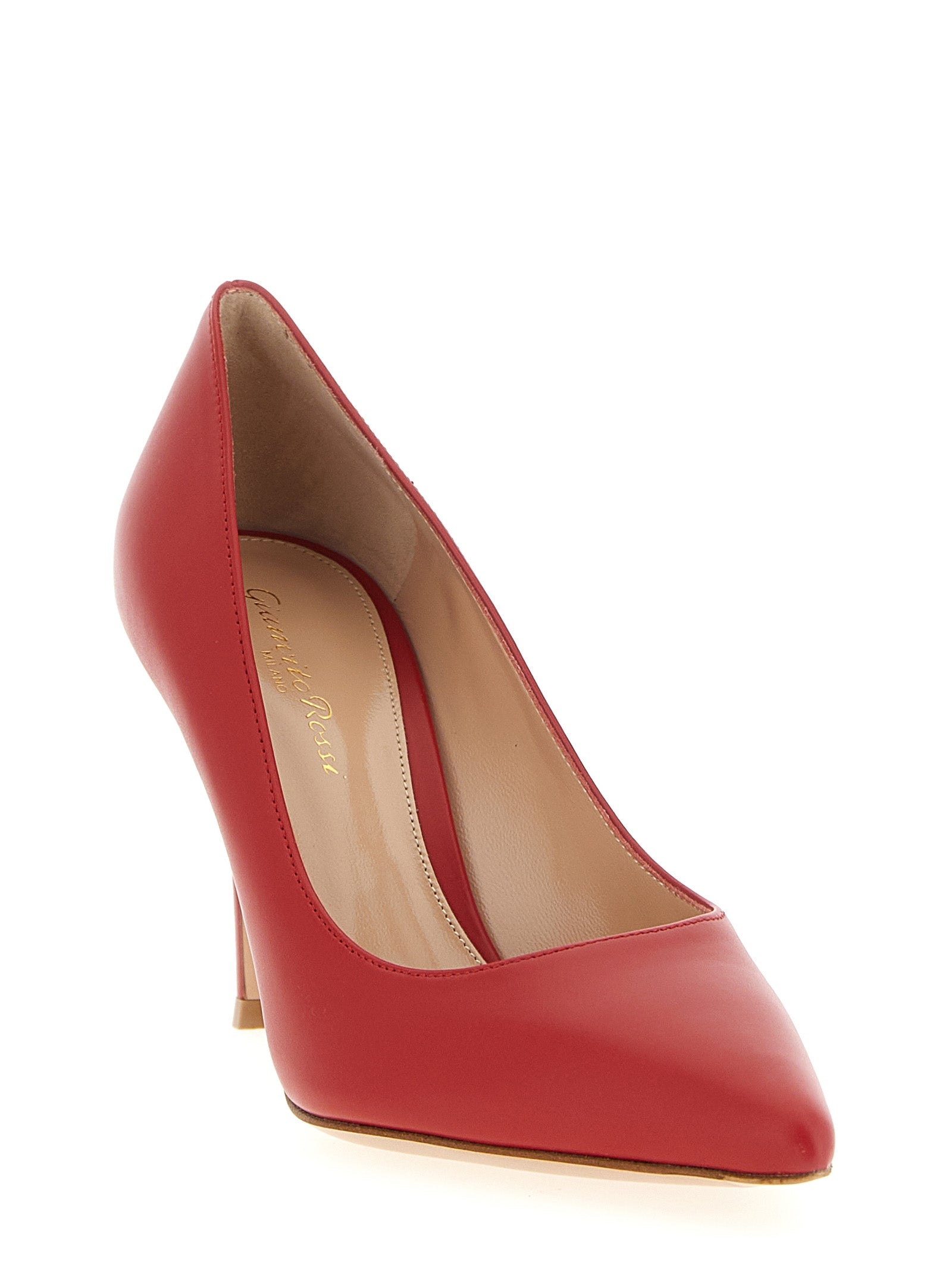 Gianvito Rossi Mehrfarbige Pumps aus Kalbsleder mit hohem Absatz