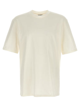 Jil Sander Weißes Langarm-T-Shirt aus Baumwolle
