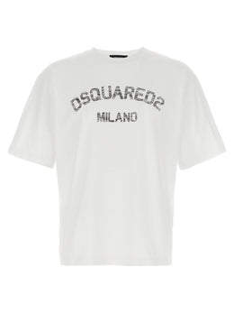 Dsquared² Weißes Baumwoll-T-Shirt