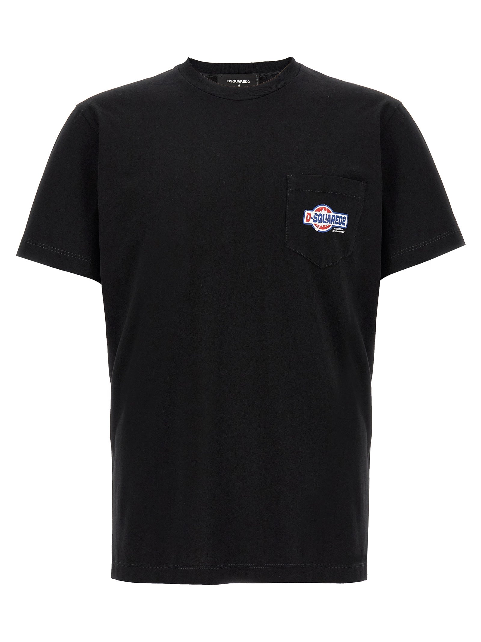Dsquared² Schwarzes Baumwoll-T-Shirt