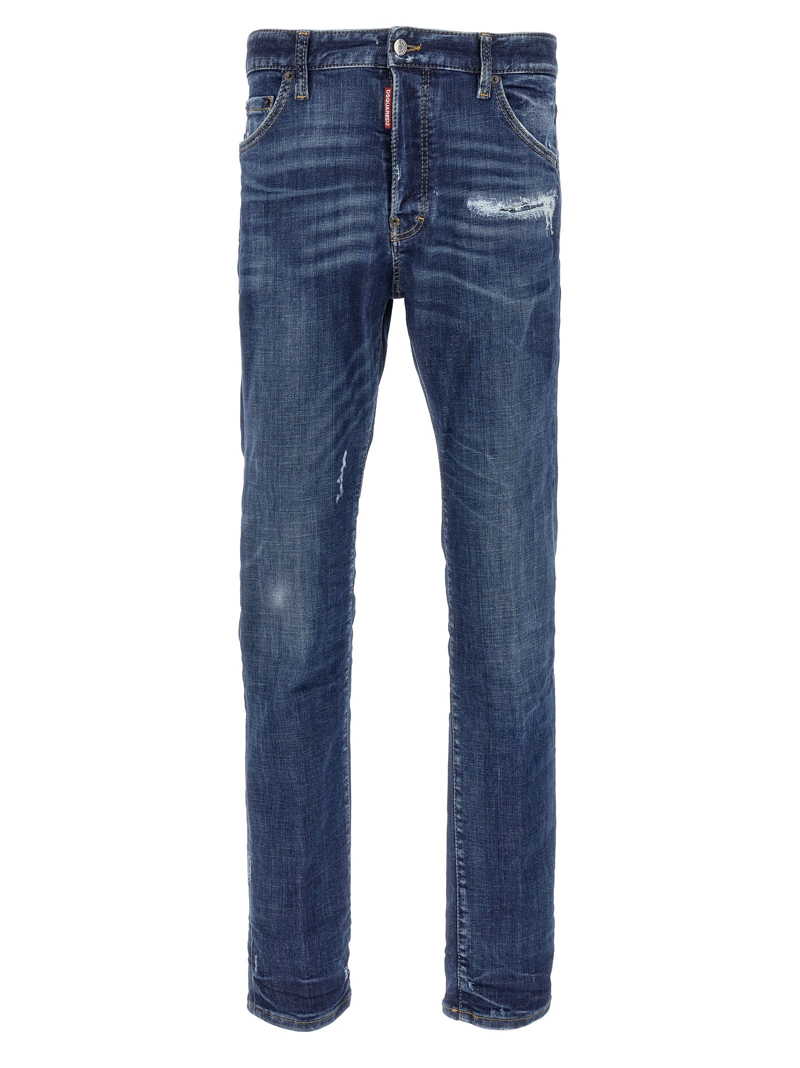 Dsquared² Blaue Baumwoll-Jeans im Slim Fit
