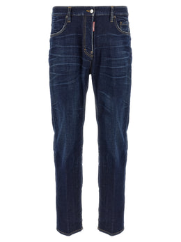 Dsquared² Blaue Jeans aus Baumwolle im geraden Schnitt