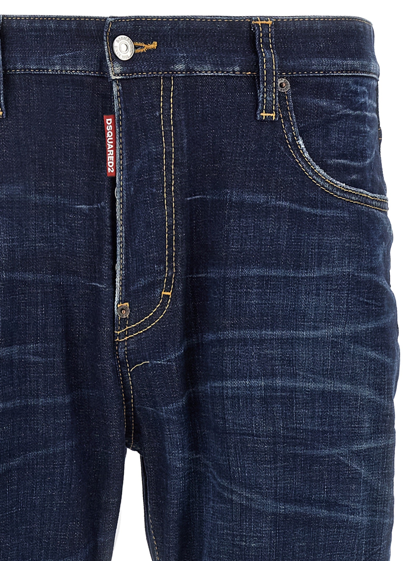 Dsquared² Blaue Jeans aus Baumwolle im geraden Schnitt