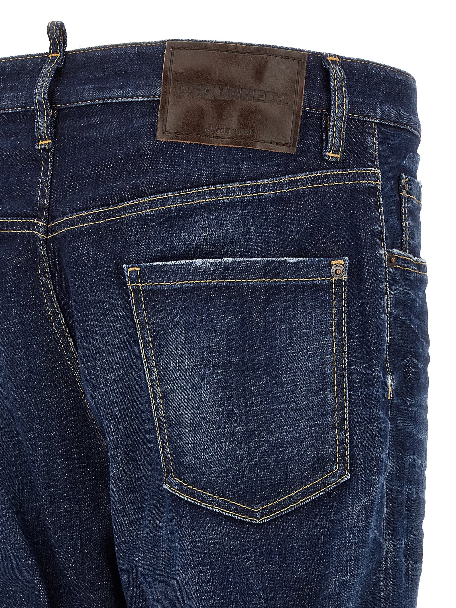 Dsquared² Blaue Jeans aus Baumwolle im geraden Schnitt