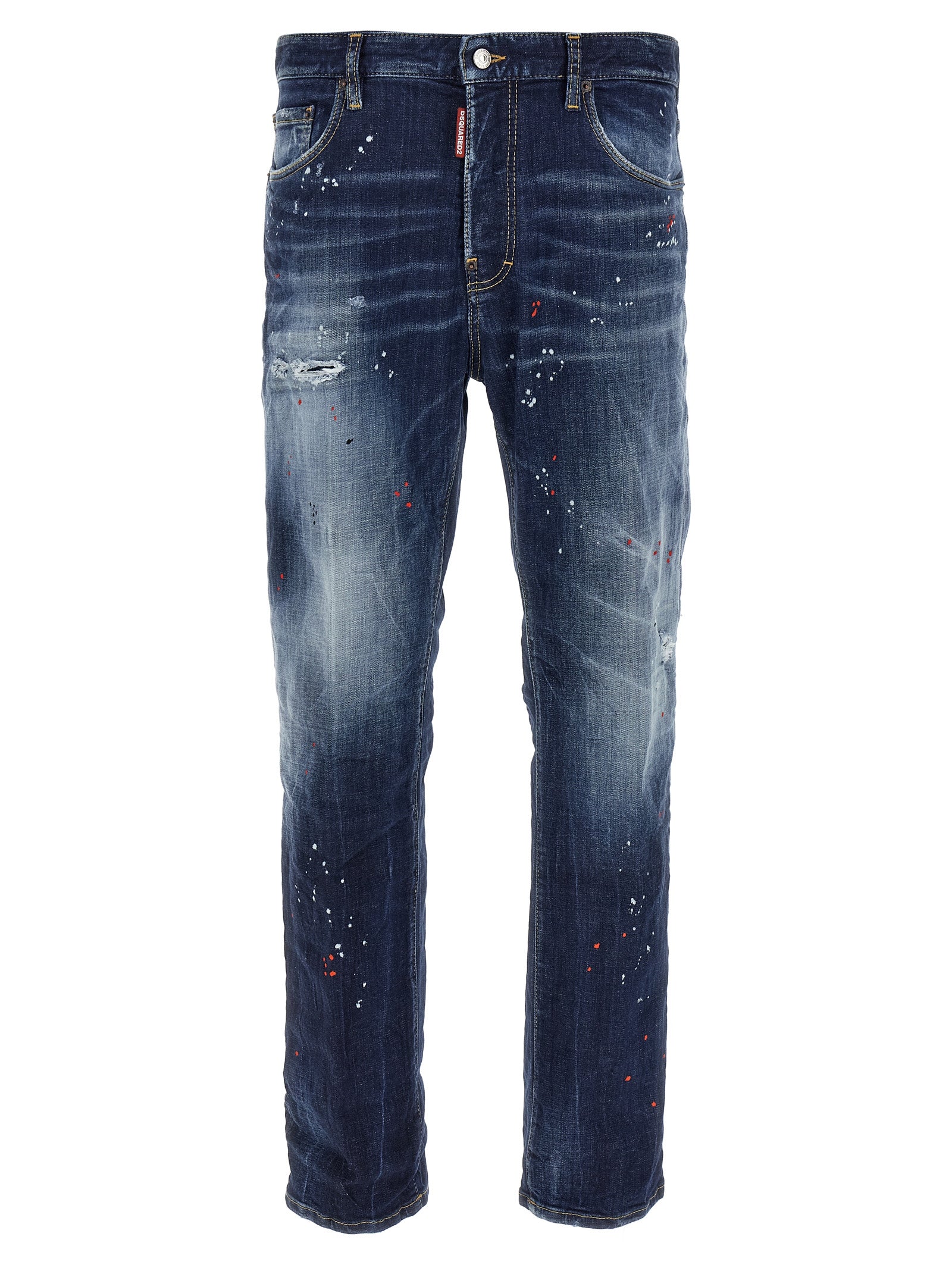 Dsquared² Blaue Baumwolljeans im Relaxed Fit