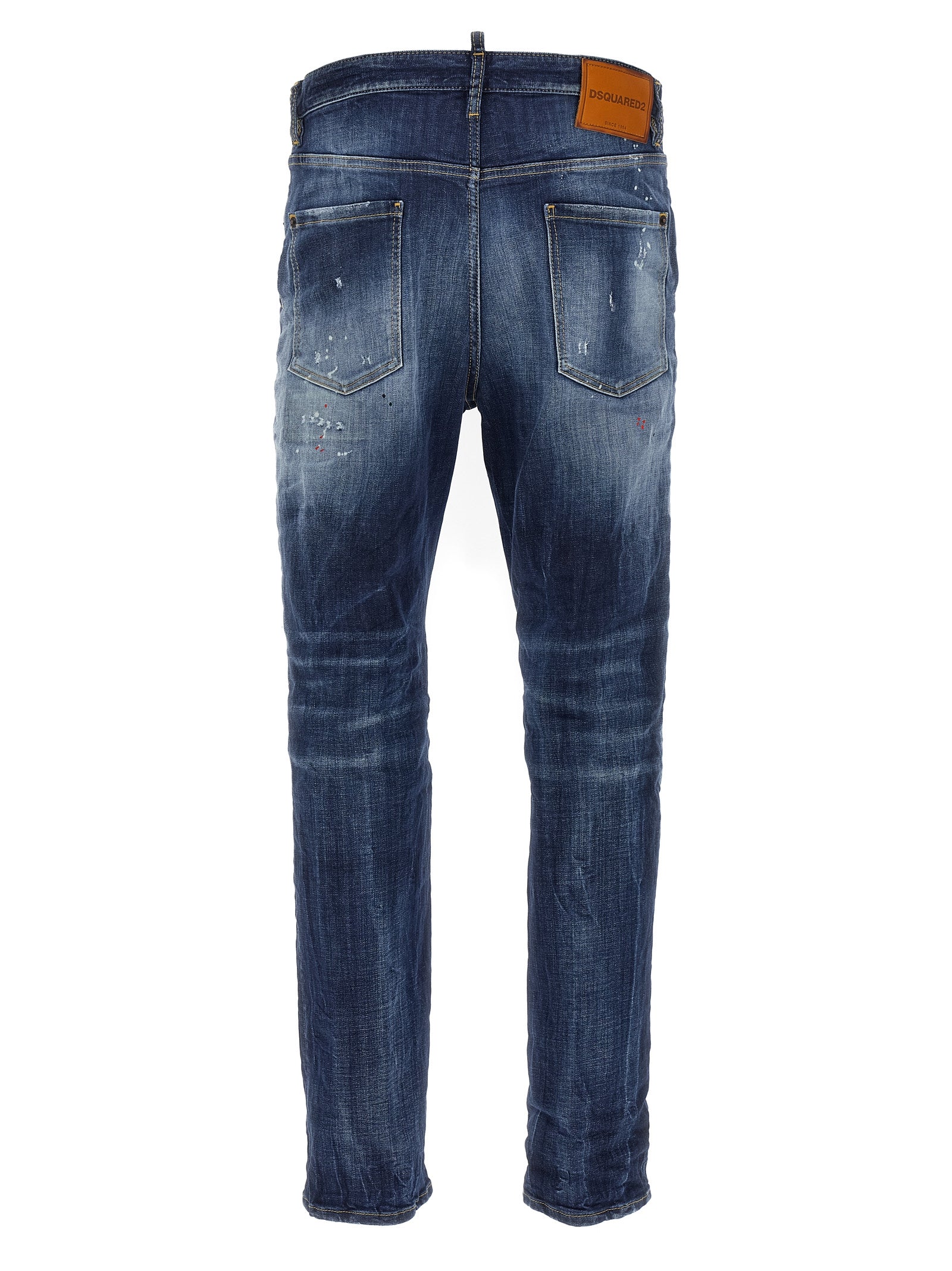 Dsquared² Blaue Baumwolljeans im Relaxed Fit