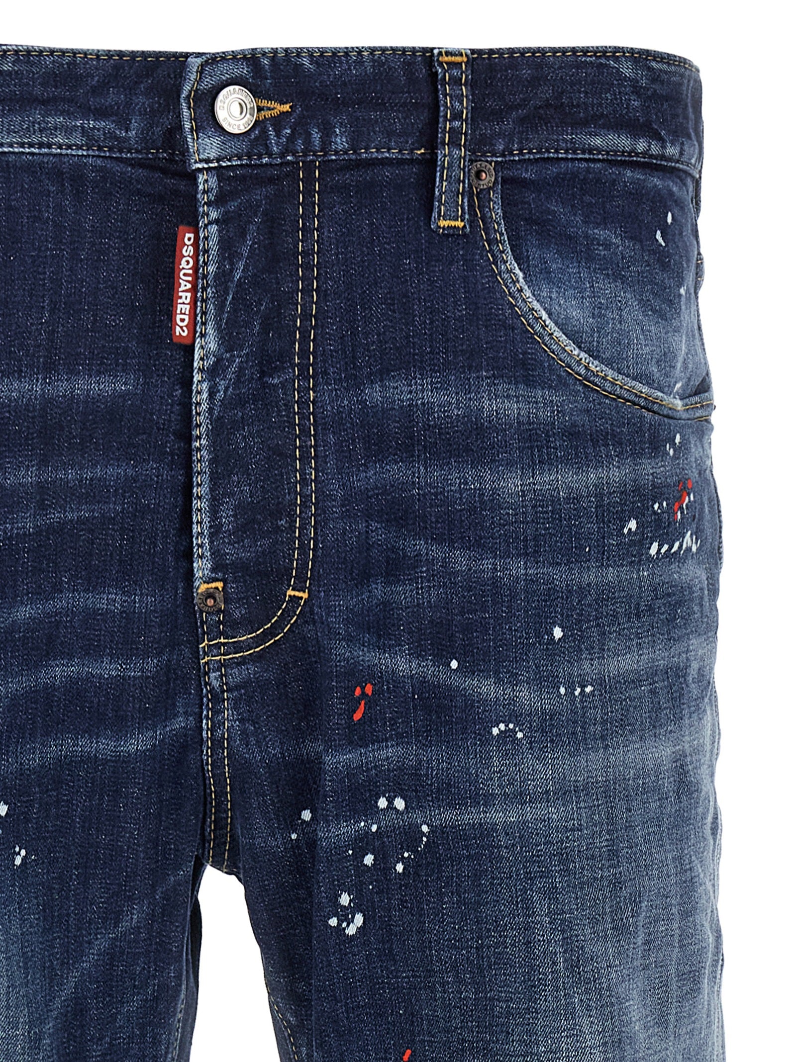 Dsquared² Blaue Baumwolljeans im Relaxed Fit