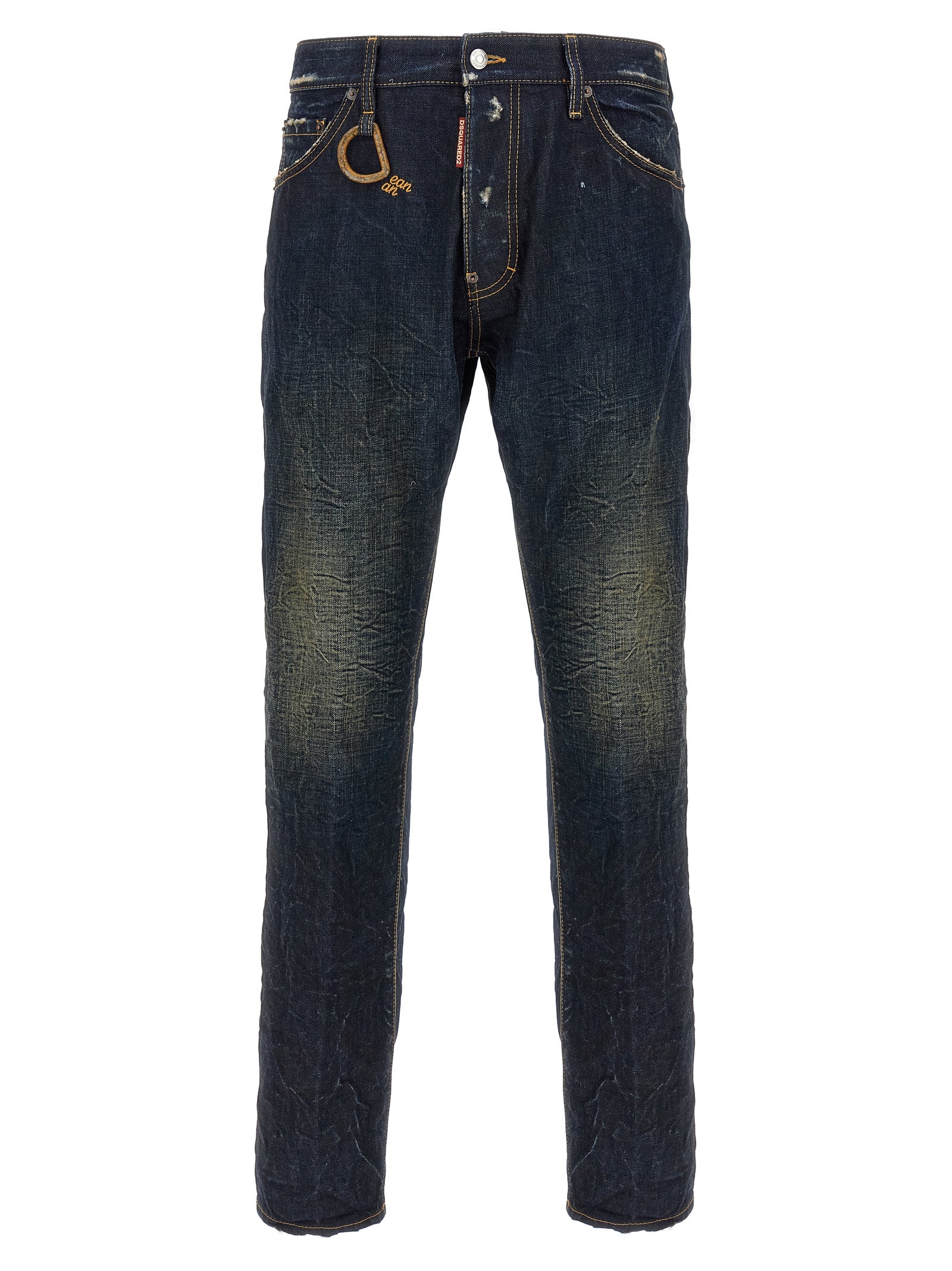 Dsquared² Blaue Baumwoll-Jeans im Slim Fit