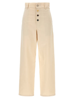 Moschino Beige Cotton Casual Pants