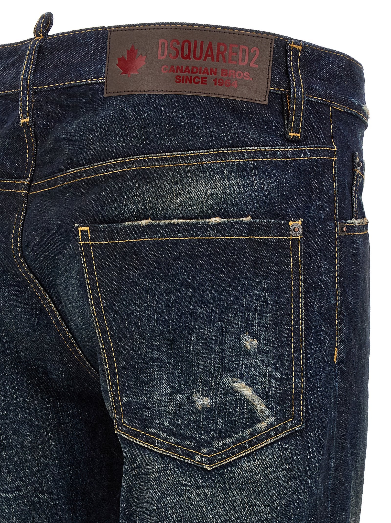 Dsquared² Blaue Baumwoll-Jeans im Slim Fit