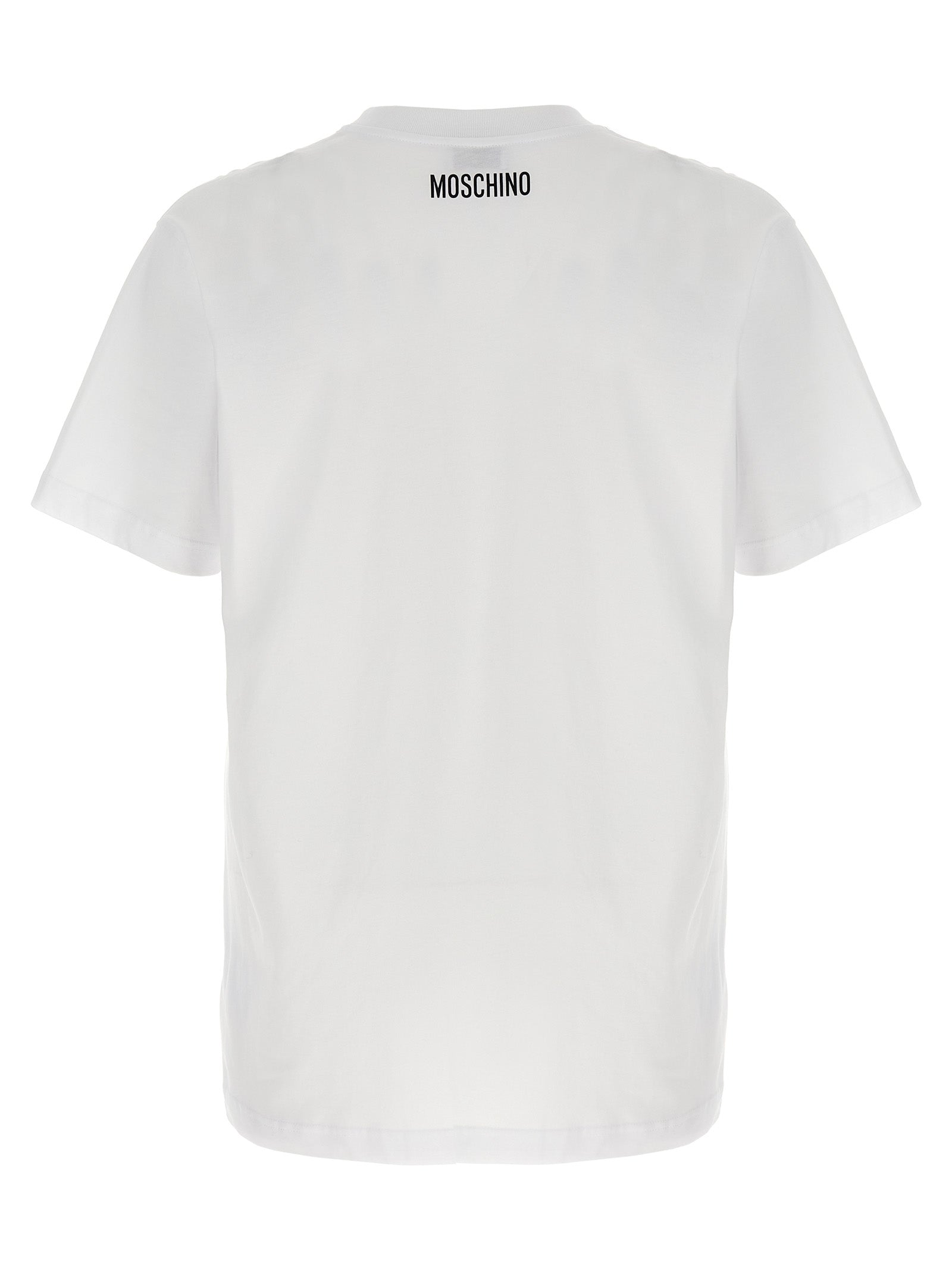 Moschino Weißes Baumwoll-T-Shirt
