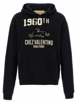 Valentino Garavani Schwarzer Baumwoll-Sweatshirt