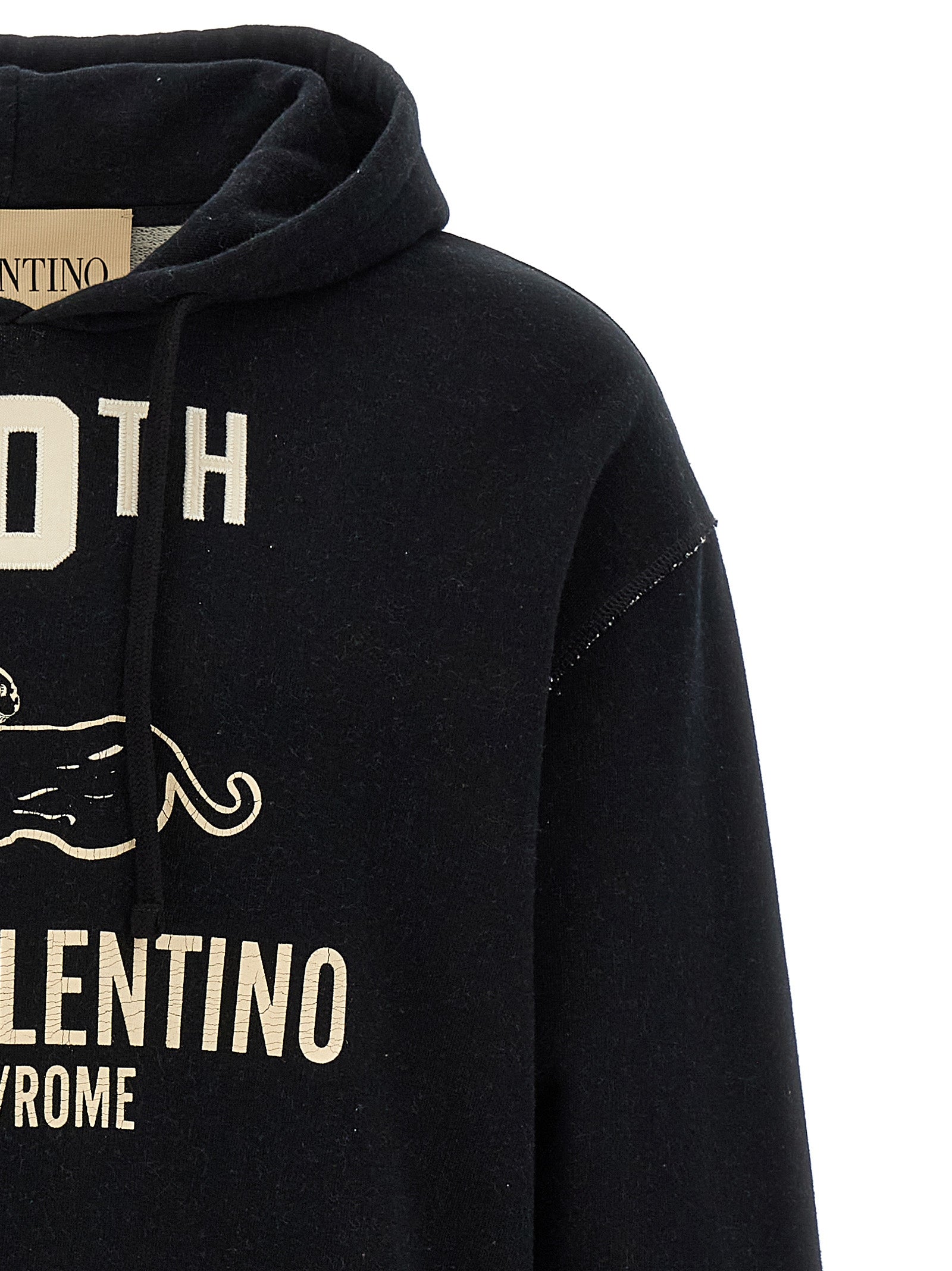 Valentino Garavani Schwarzer Baumwoll-Sweatshirt